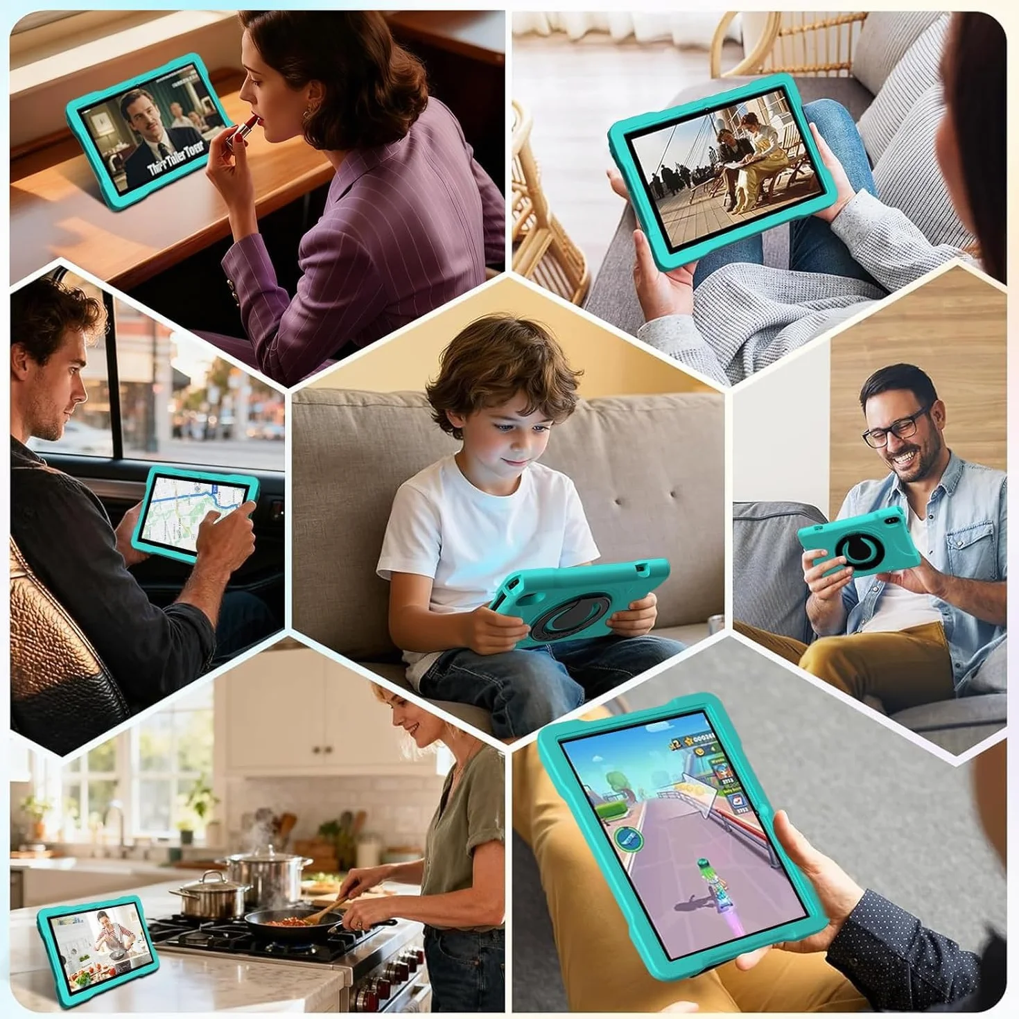 Tablet Android 15 10 Pulgadas Octa-Core 64GB ROM 5MP+8MP Widevine L1 WiFi6 Bluetooth 5.0 1280x800 Azul