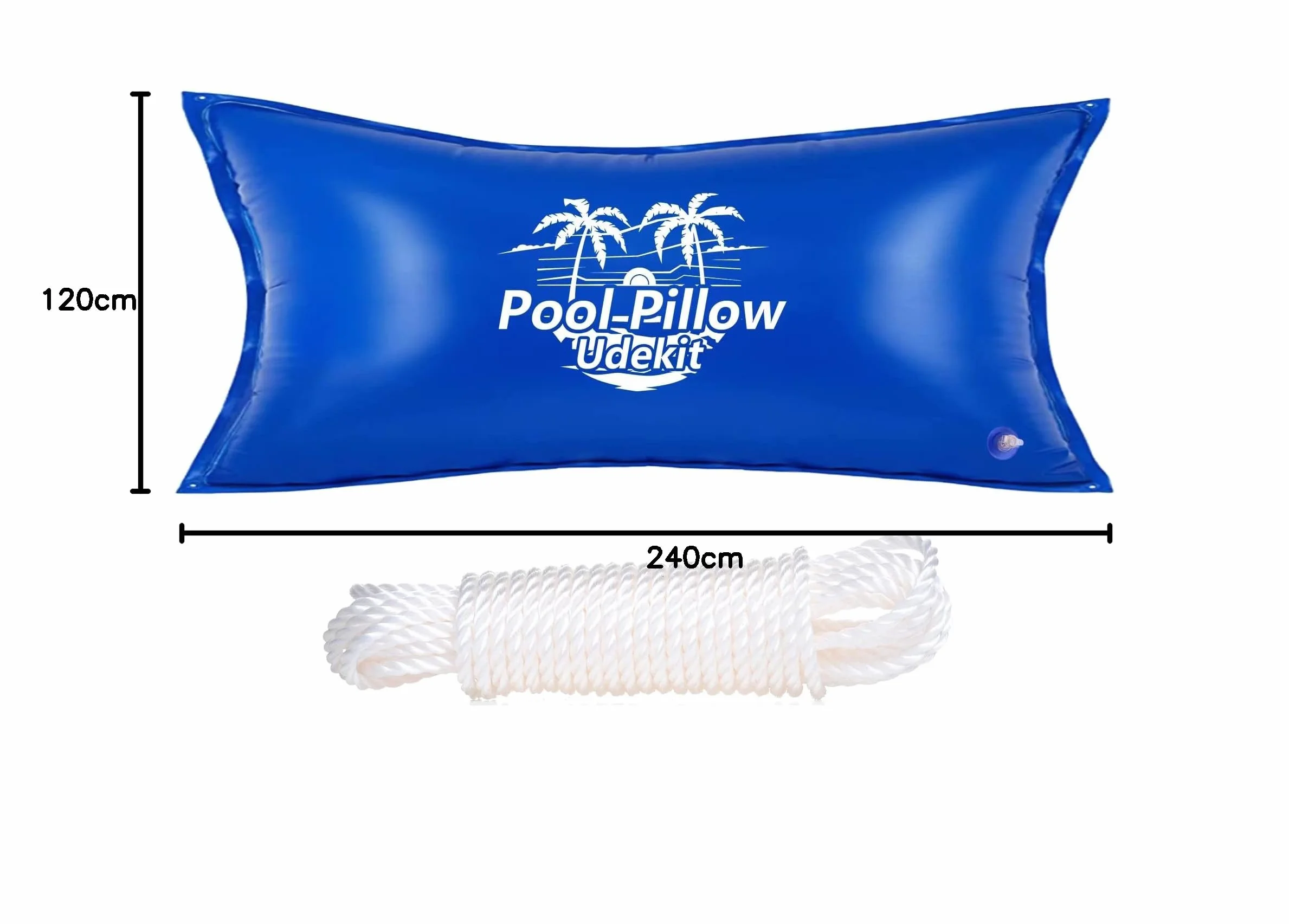 Piscina Aire Almohada Inflable Flotante Anticongelante Piscina Cubierta Aire Almohada Cojín 120 x 240 cm