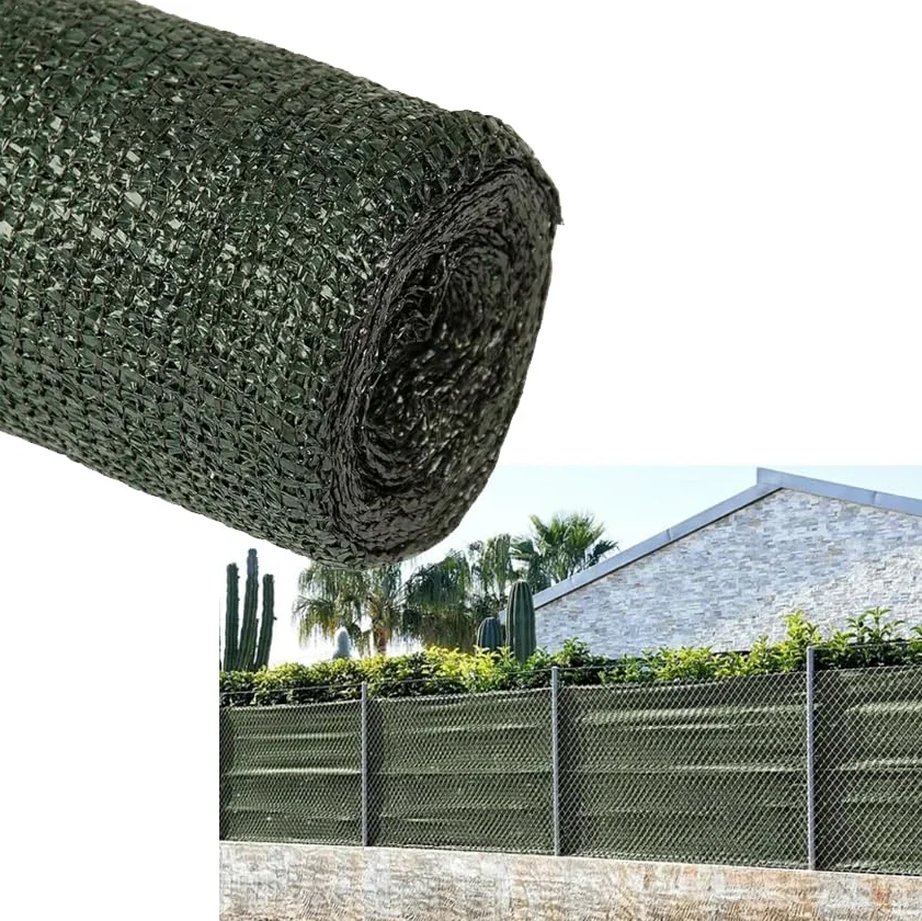 Suinga Malla de Sombreo Verde Oscuro 1,5x50 m | Ocultacion y Privacidad para su Terraza o Jardin | Malla Ocultacion 85% 90 g/m2