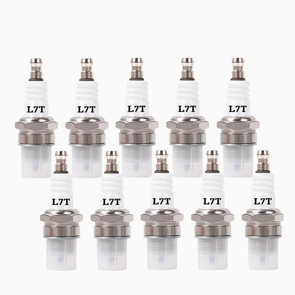 Bujía de Repuesto for BPMR7A L7T for CJ8 RCJ6Y RCJ7Y, Compatible con Motores de Motosierra y cortacésped.(10PCS)