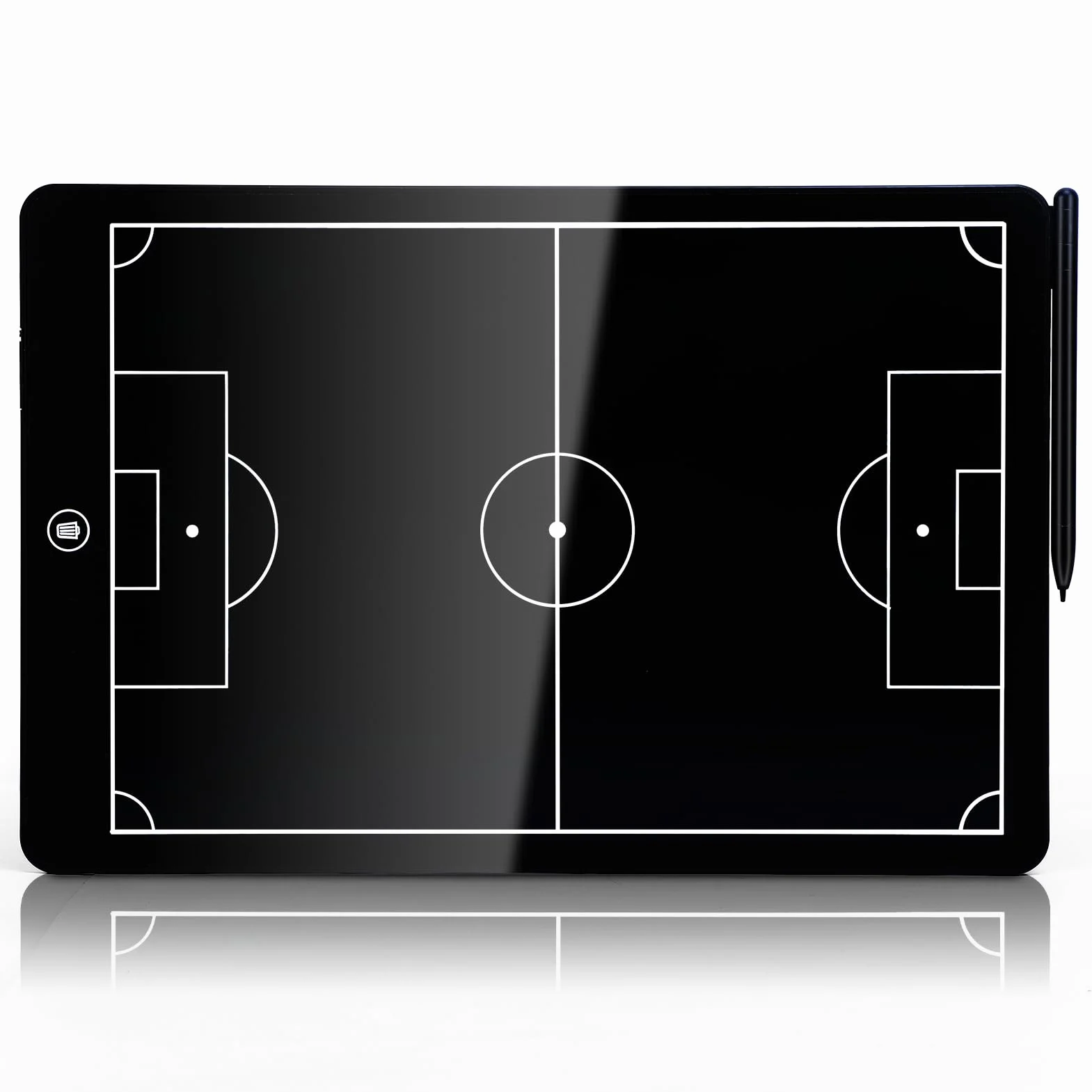 Tablero de fútbol táctico LCD 16 pulgadas panel electrónico estrategia entrenamiento digital con bolígrafo