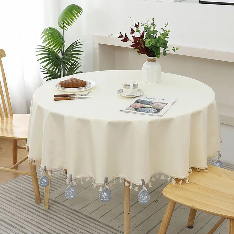 8 Piezas Pesas para Mantel Exterior, Peso del Mantel de Mármol con Clip, Pesas para Mantel con Clip de Metal, Sujeta Mantel Contrapesos para Casa, Camping, Bodas y picnics al Aire Libre(Gris)