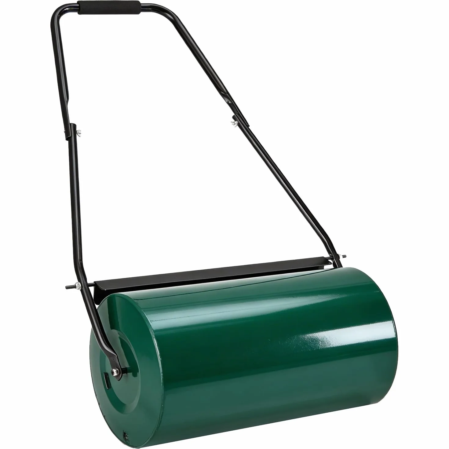 Juskys Rodillo de césped jardín Fritz con Deflector de Suciedad - Rodillo Manual rellenable de Agua/Arena - 48 l / 60 kg - Rodillo de jardín de 60 cm - Rodillo para césped y Campo