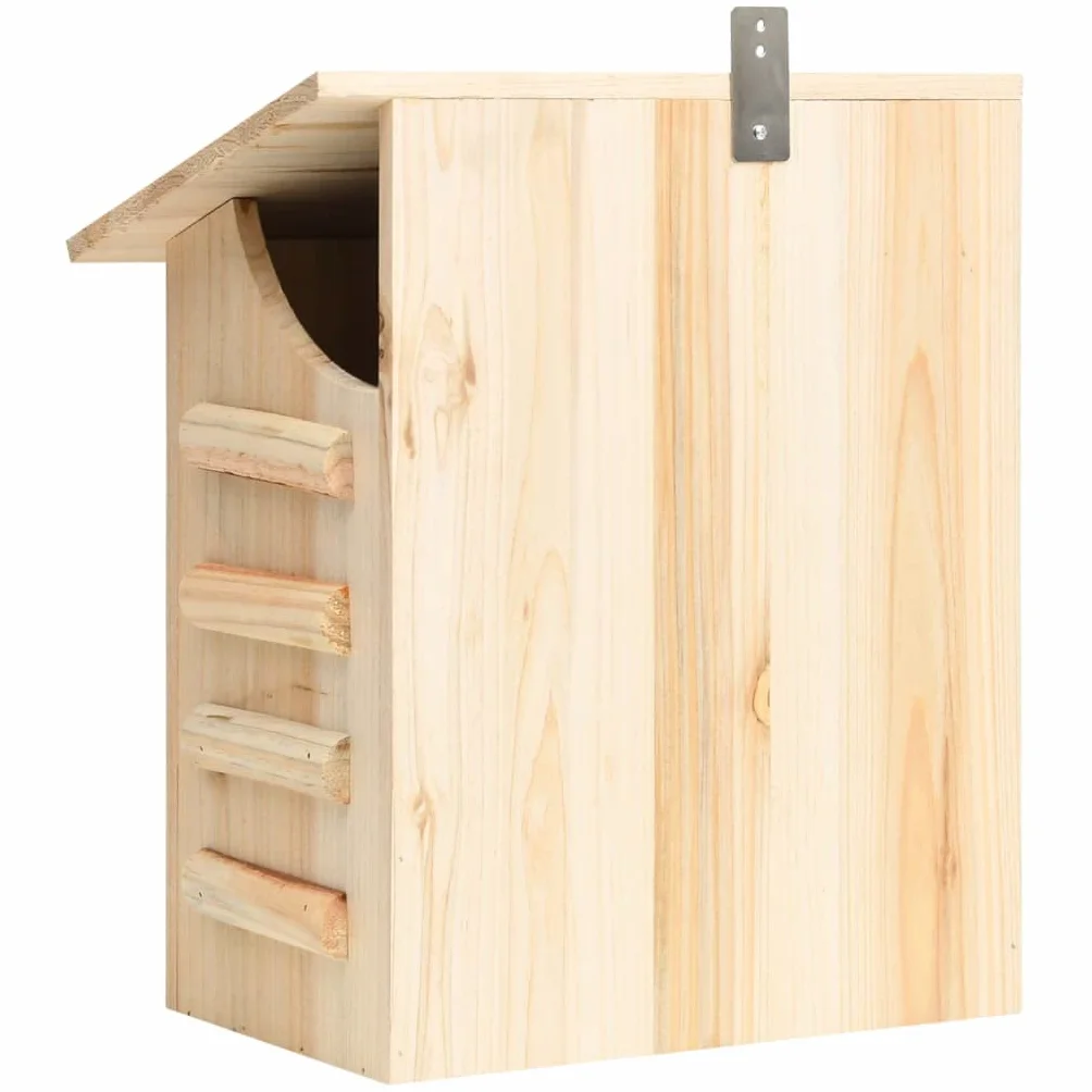 vidaXL Casa para Murciélagos Animales Nido Jaula Caja Caseta Hotel Jardín Balcón Patio Terraza Gancho Decoración 30x20x38 cm Madera Maciza de Abeto