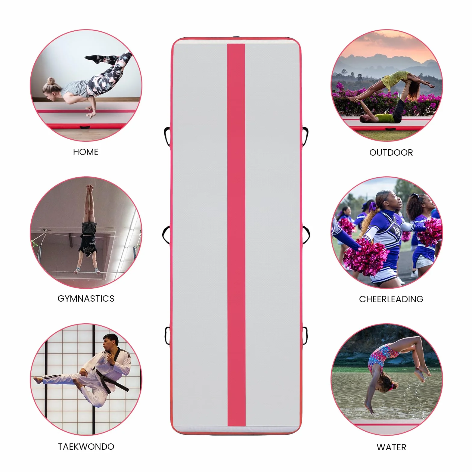 Air Track Colchoneta Gimnasia Artistica 2M/3M/4M 10 cm con Bomba Eléctrica