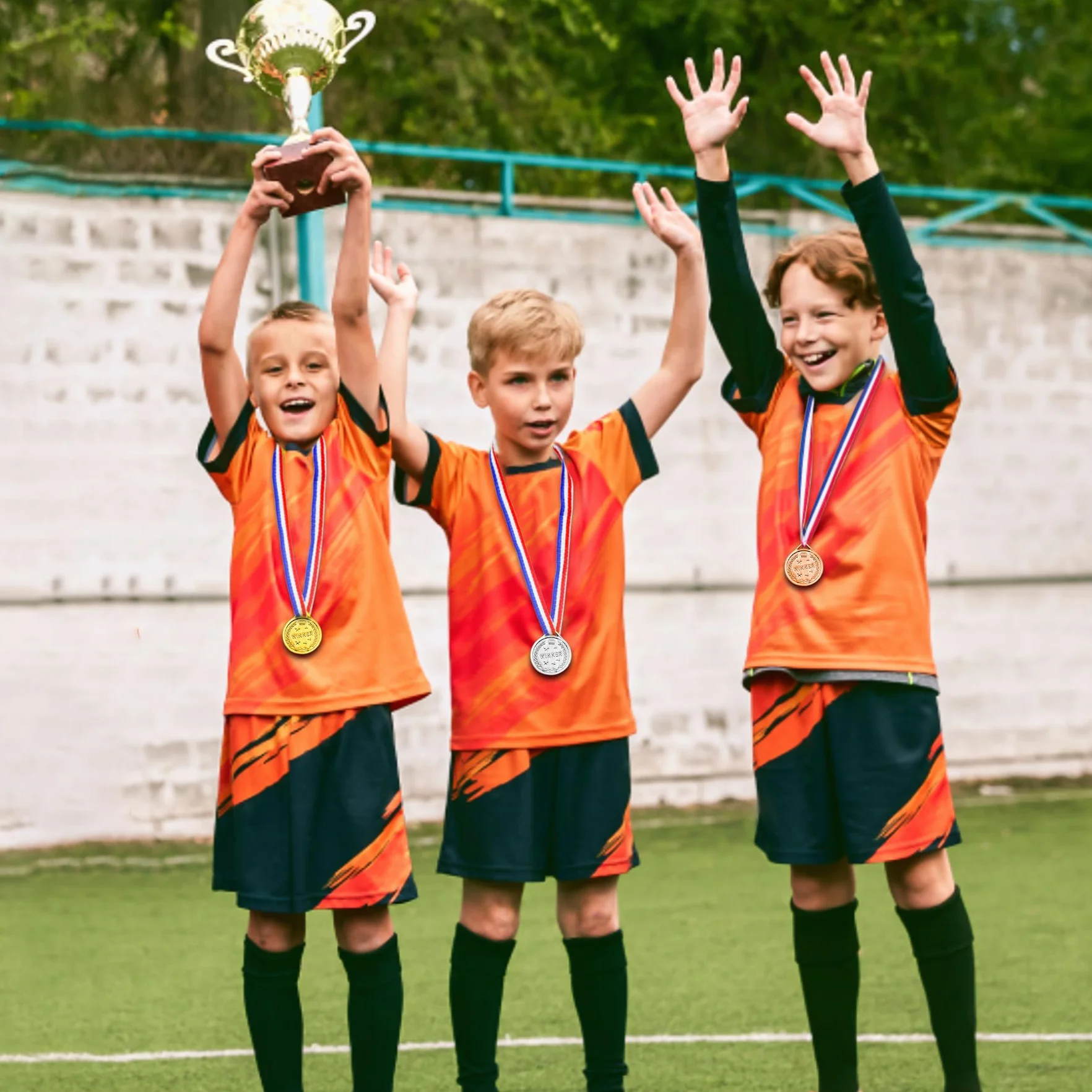 Brelet Medallas para niños 30 unidades diámetro 3,8 cm cumpleaños deporte recompensa