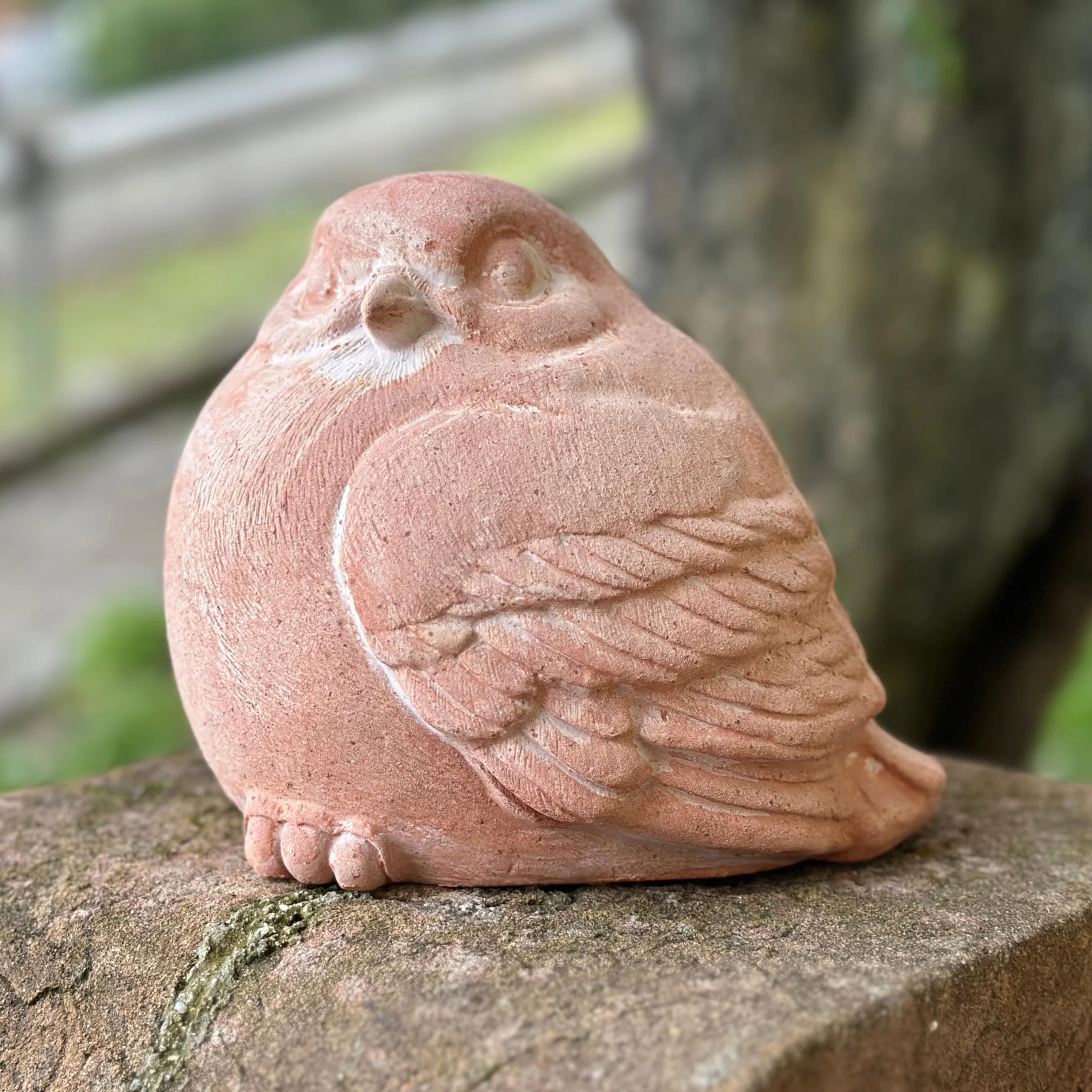 Toocook Animales de terracota artesanal - Decoración jardín - Decoración casa - Resistente a la intemperie (gorrión gorrión)