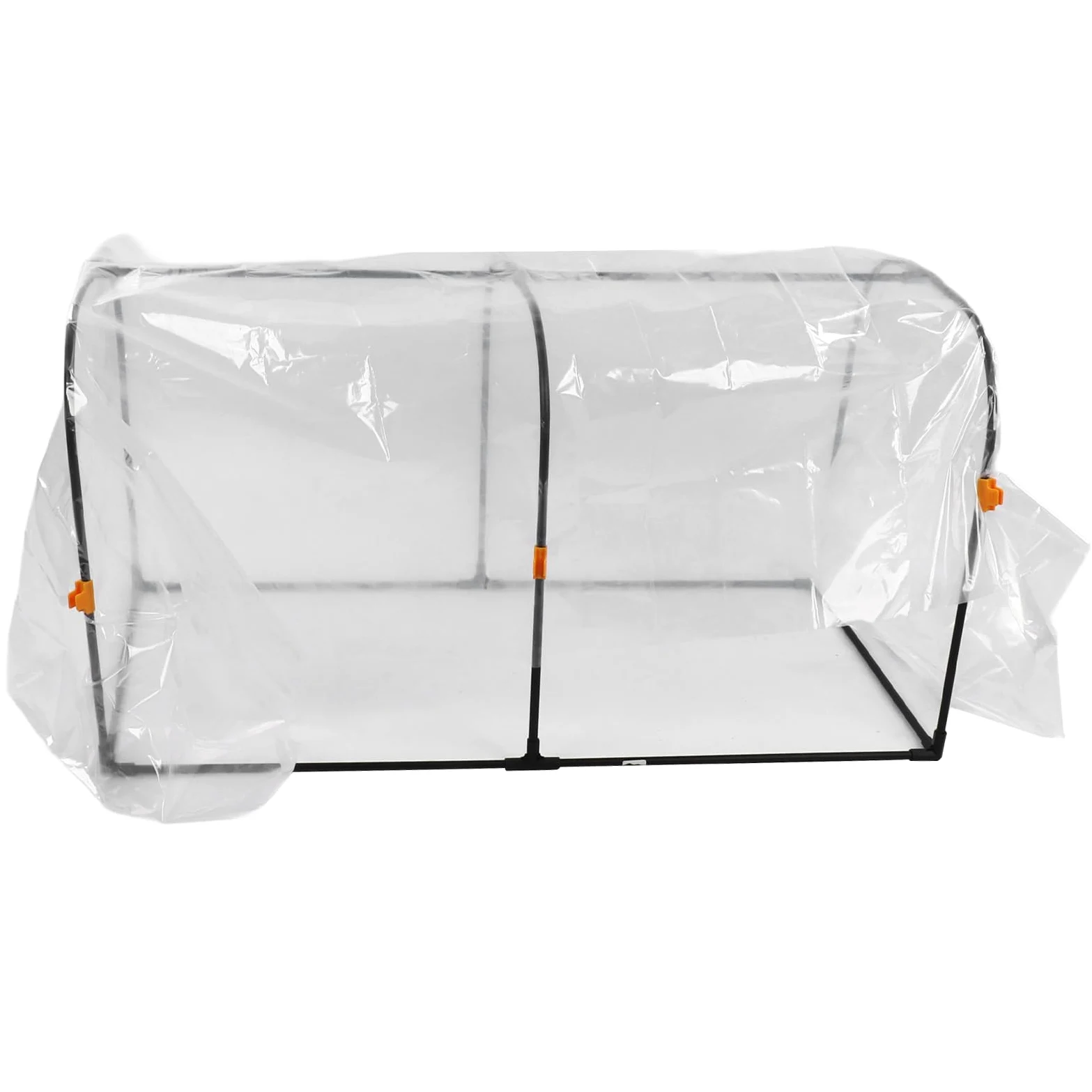 Kit de Calentamiento de Invierno de película de Invernadero de plástico Transparente con Aros Resistentes Aislamiento Multicapa para protección de Plantas de jardín de balcón