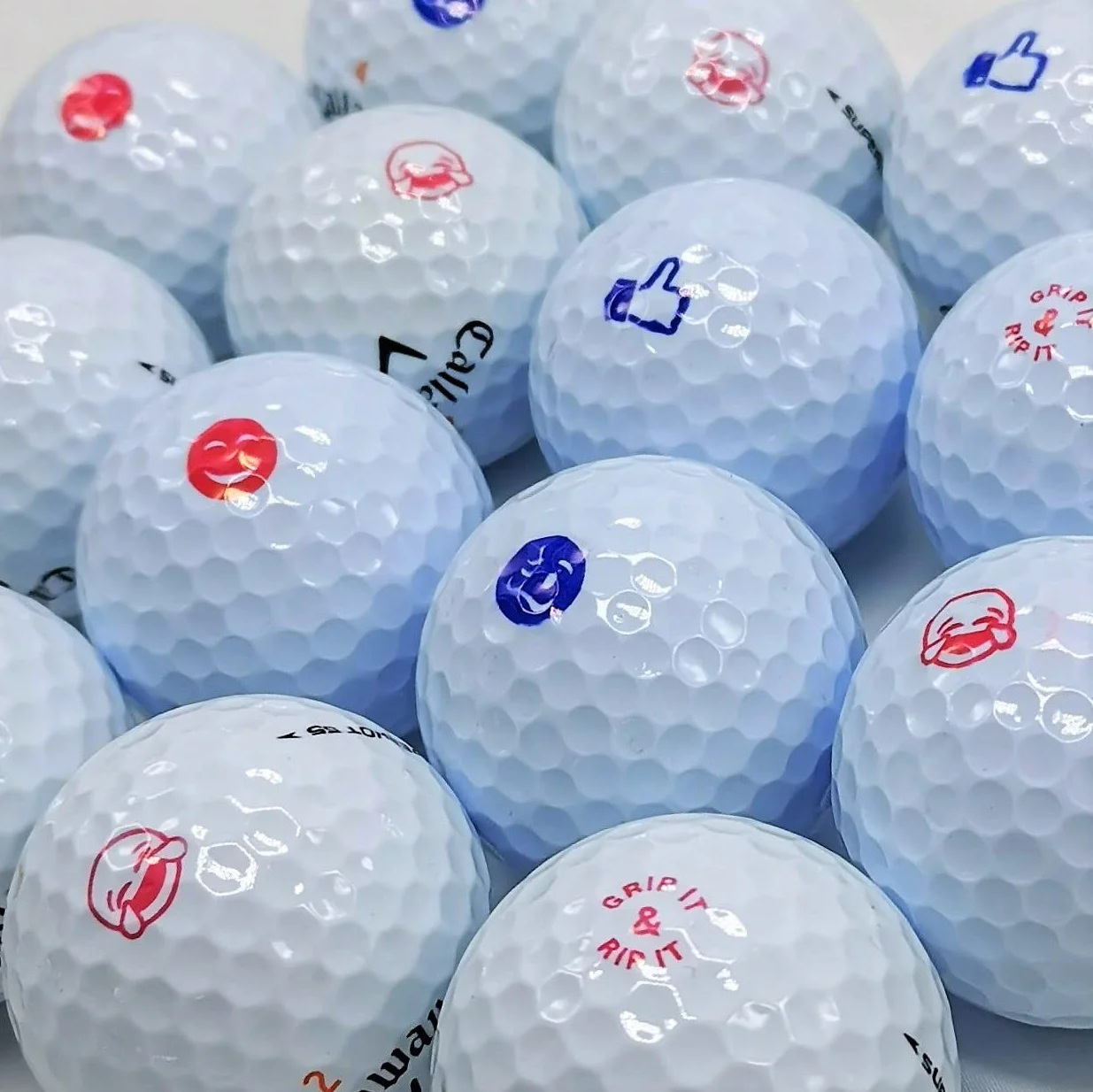 Marcador de Sellos de Pelota de Golf, Múltiples Diseños, Caras, Emojis, Iconos
