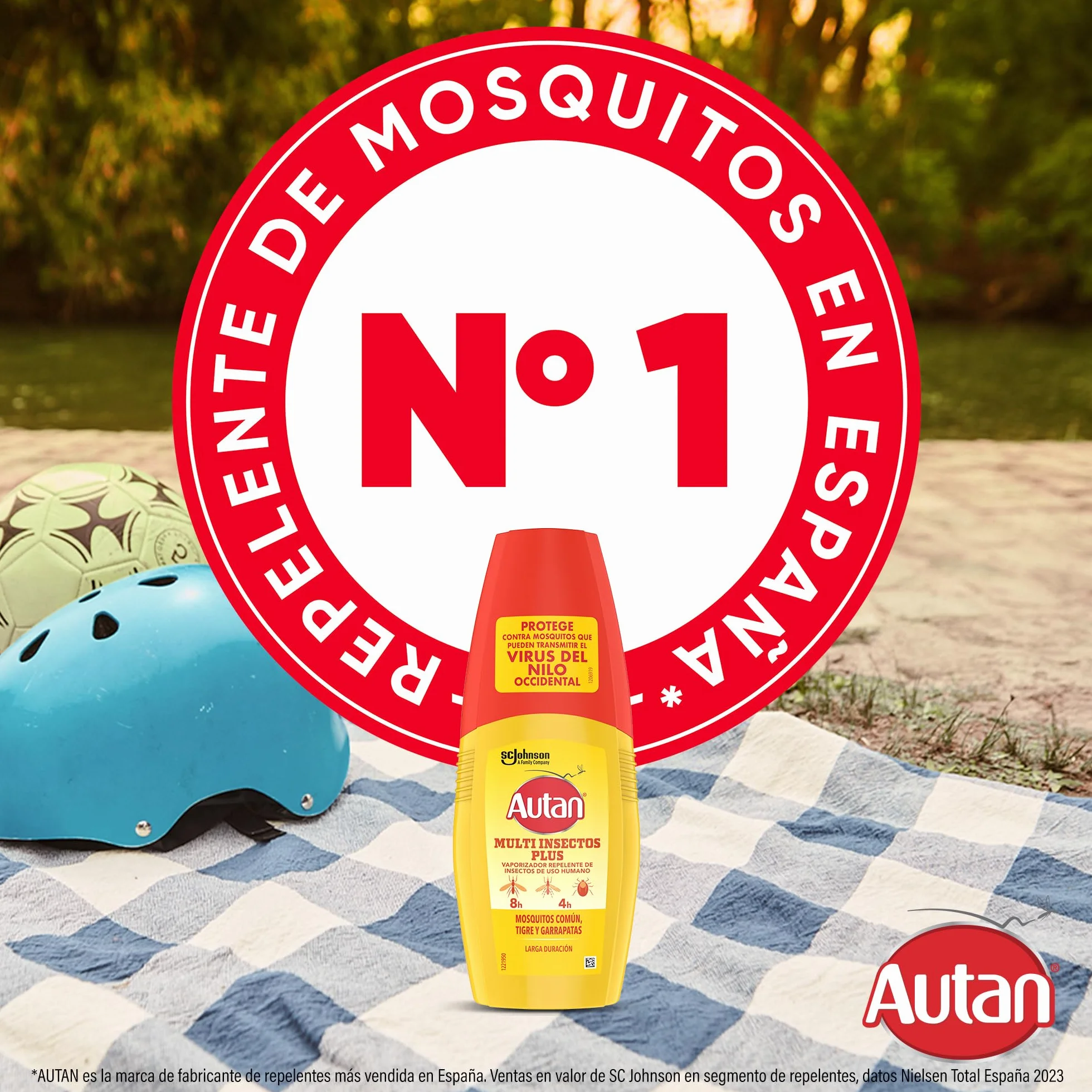 Autan Multi Insectos Vaporizador Repelente Mosquitos, Proteccíon contra Mosquitos Común, Tigre y Garrapatas, Hasta 8h de Protección, Dermatológicamente Probado, 1x100 ml