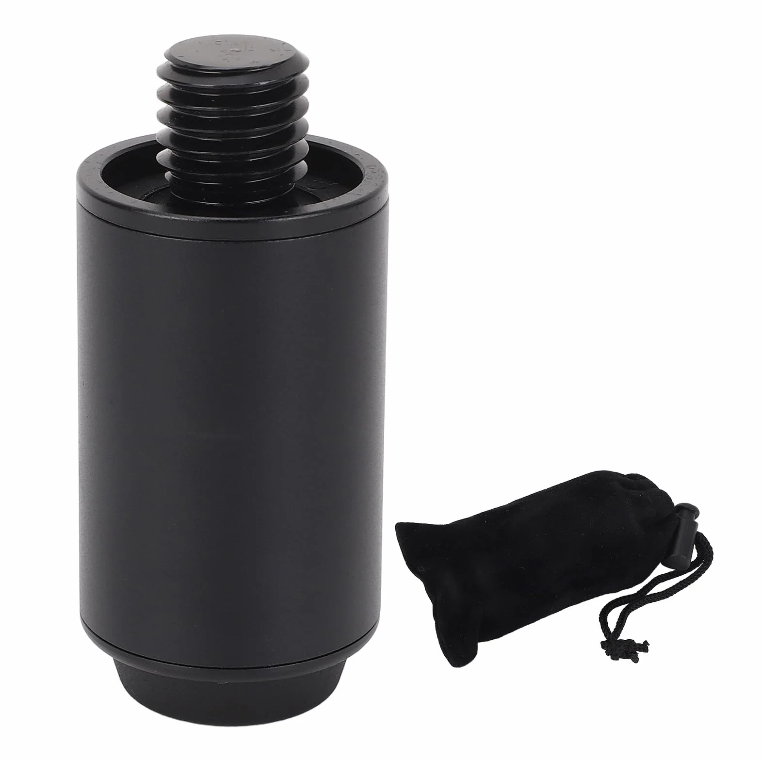 CHICIRIS Pool Cue Extender Billar Extensión Aluminio 2 Pulgadas con Parachoques de Goma