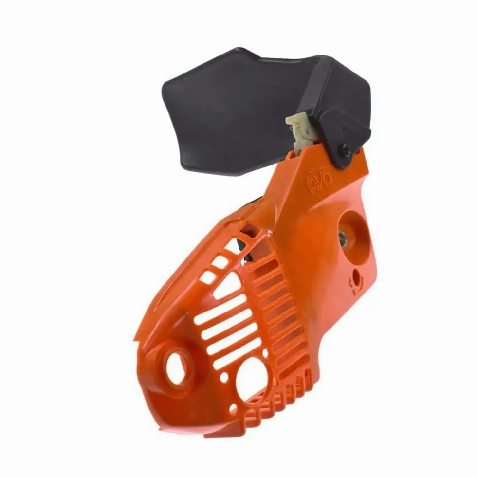 Cubierta de piñón de Embrague Lateral Derecho, Mango de Freno Apto for podadora, Mango, Motosierra Zeno Tipo G2500 2600 25cc YD25, Repuesto 2500(B Two Holes)