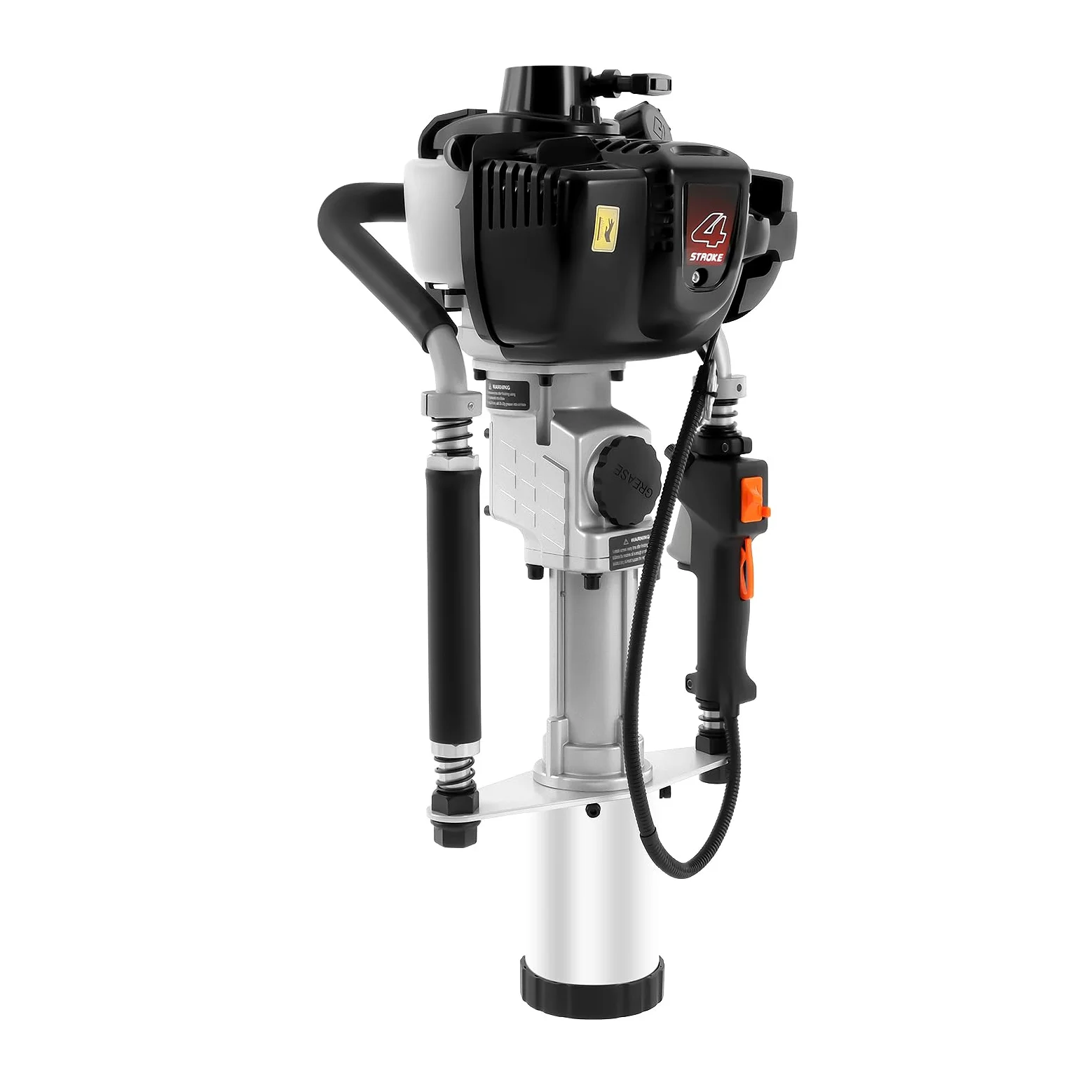 37,7 CC 4 tiempos, gasolina, 1,2 kW, potencia del motor de un solo cilindro refrigerado por aire, 1300 – 3000 bpm, tiempos de puntuación para jardinería y construcción de vallas
