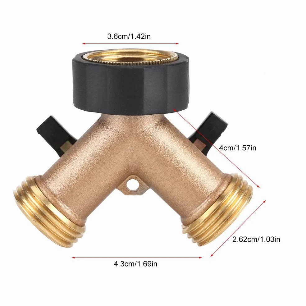 Conector de manguera, manguera independiente adaptador de espiga manguera de agua hecha de latón conector de forma