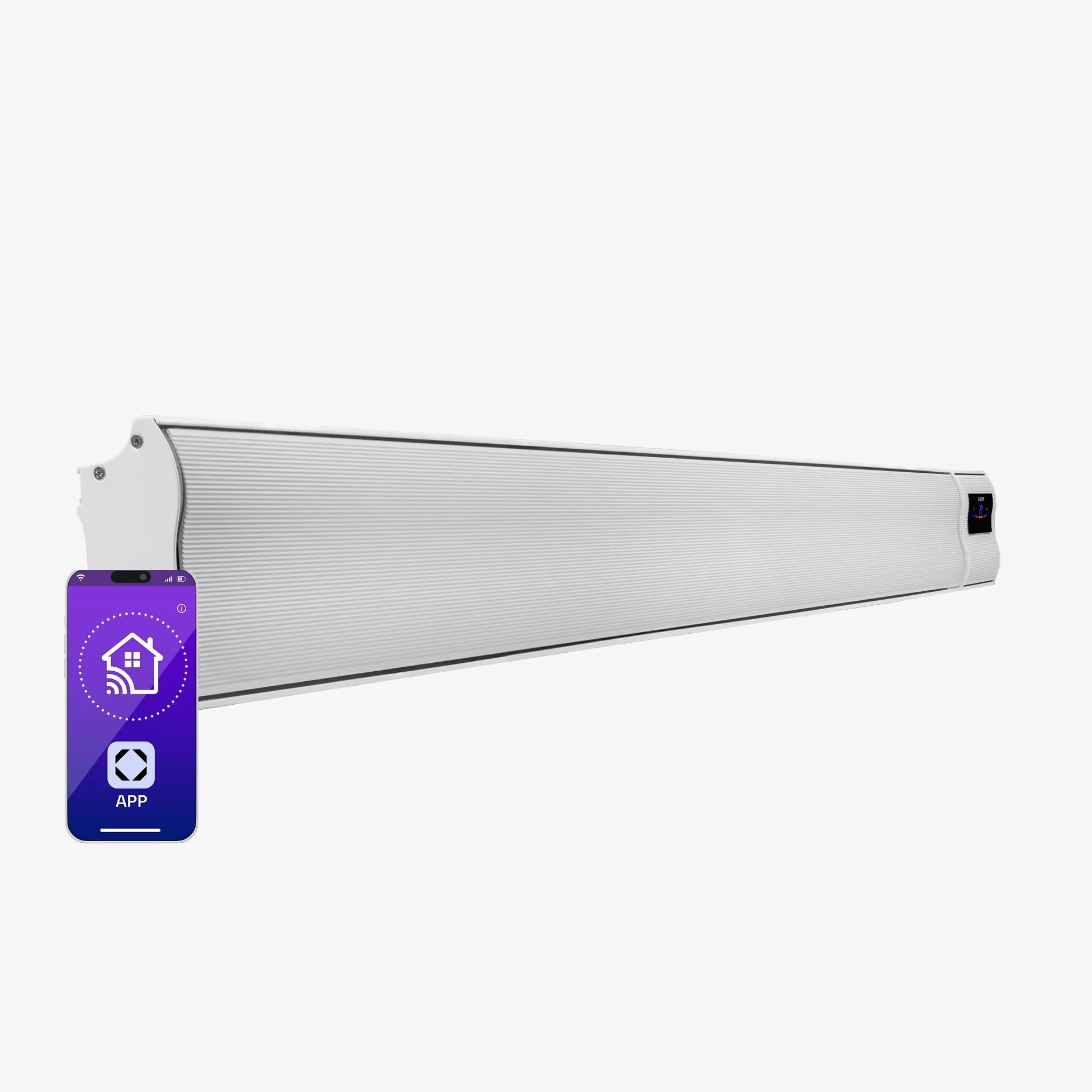 Klarstein Radiador Eléctrico 3000W WiFi IP44 Calefactor Terraza Patio