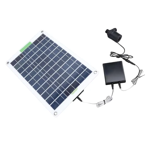 KIT de Bomba de Agua Solar de 100 W, Bomba de Fuente de Agua con Energía Solar, con Caja de Almacenamiento de Energía, para Estanques de Baño de Pájaros, Estanque de Peces de