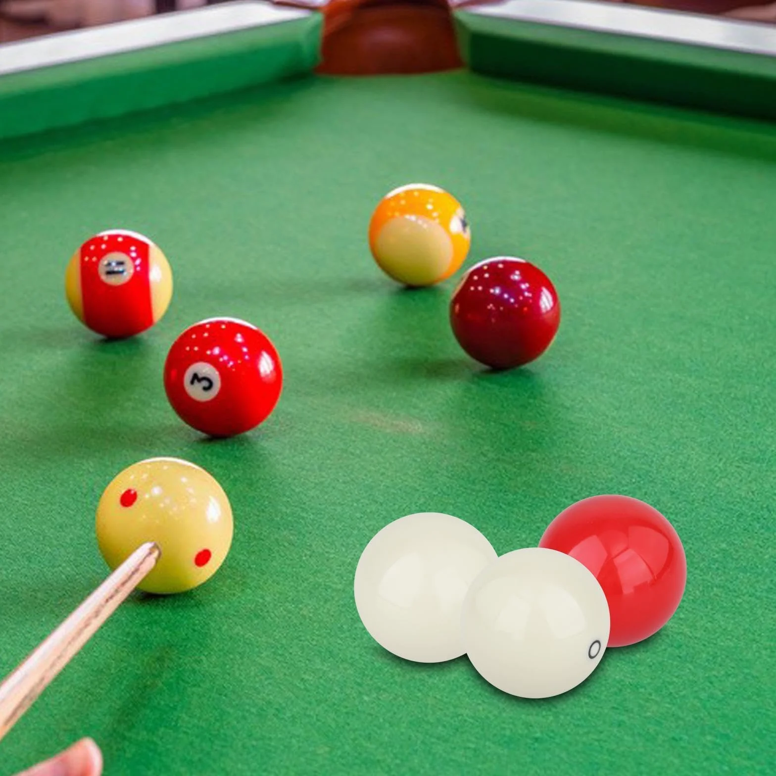 Juego de 3 Bolas de Billar de Práctica para Principiantes