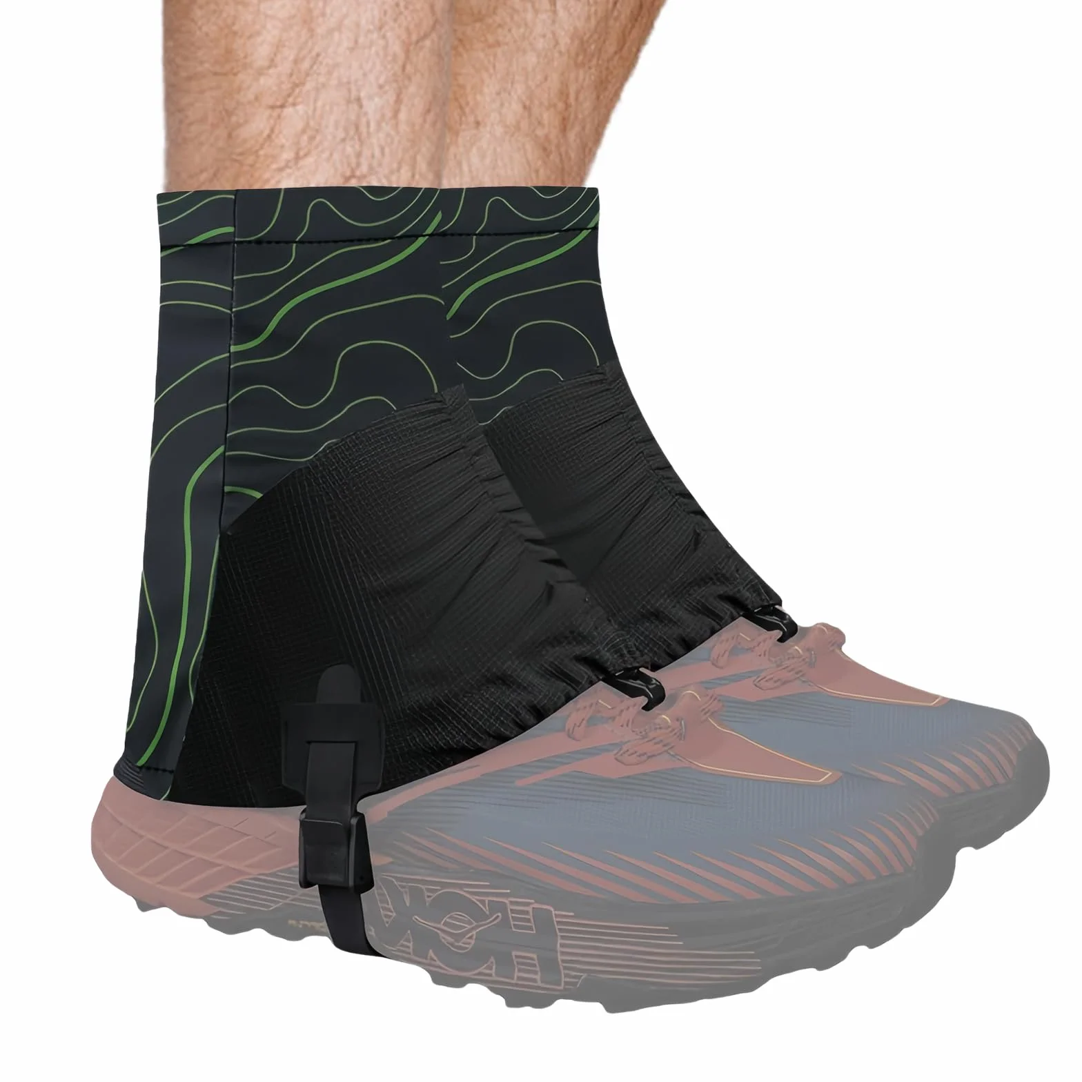 Protección para Zapatos Trail Gaiters Bajos Polainas Senderismo Duraderas para Trail Running y Running