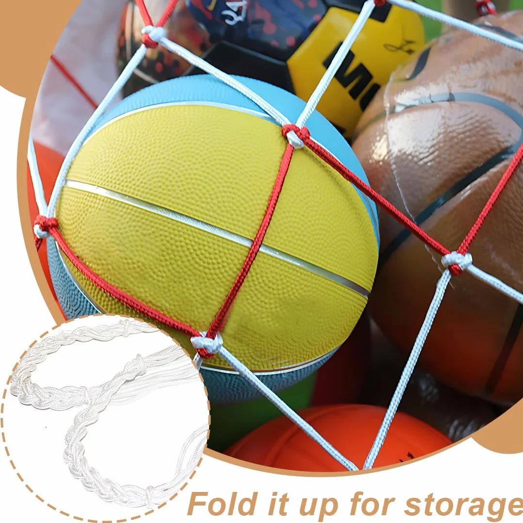 Bolso de Malla de Fútbol Gran Capacidad, Red de Almacenamiento para Balones, Poliester, 10-15 Bolas