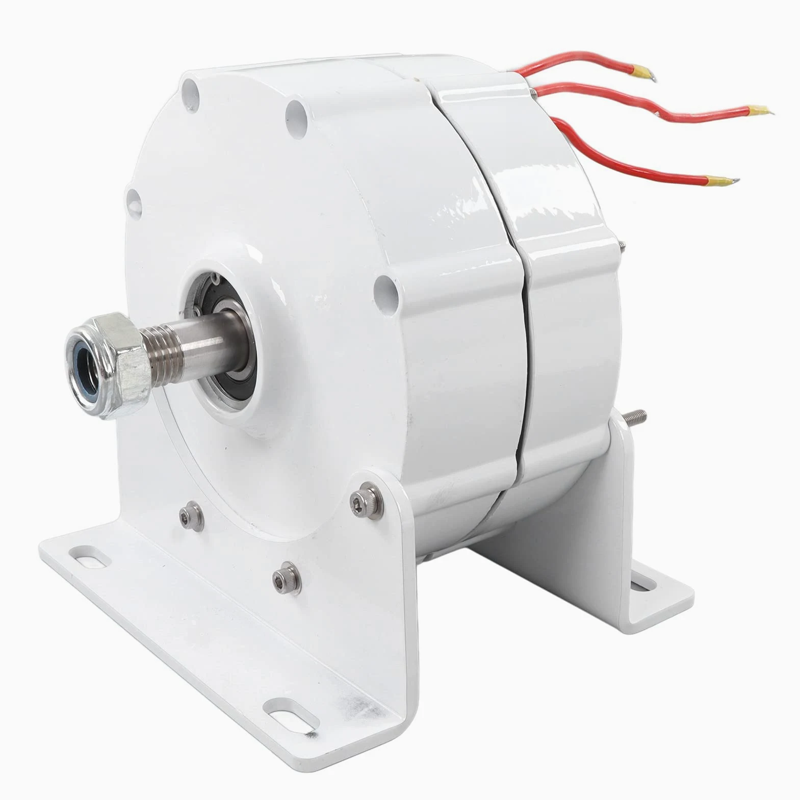 FTVOGUE Generador de Imán Permanente, Generador de CA Trifásico sin Escobillas NdFeB 600W 24V con Rectificador de Base, Accionamiento Directo sin Engranajes para Turbina Eólica de Agua Uso