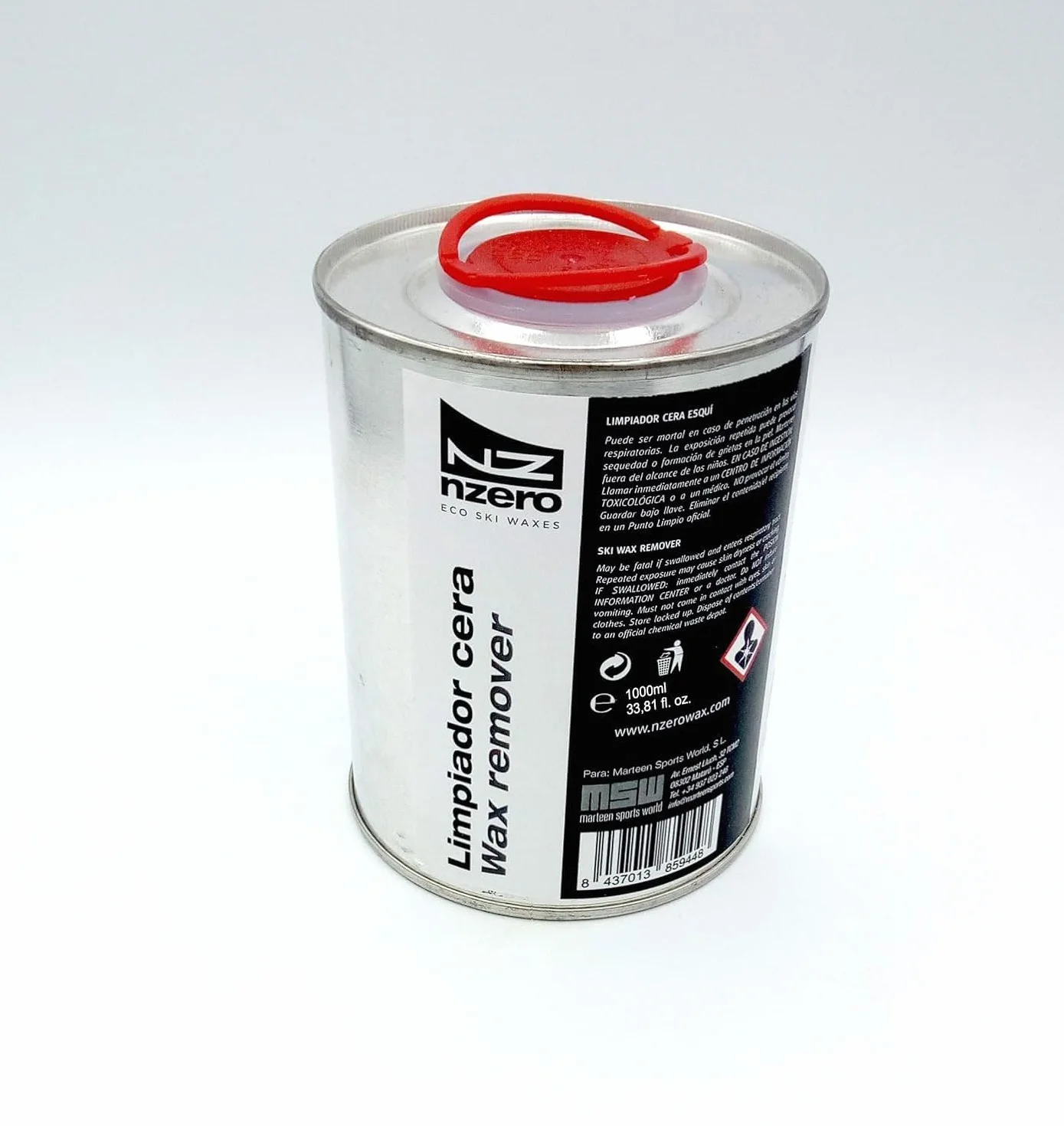 Limpiador de Cera Esquís Snowboard NZEROWAX 1000ml