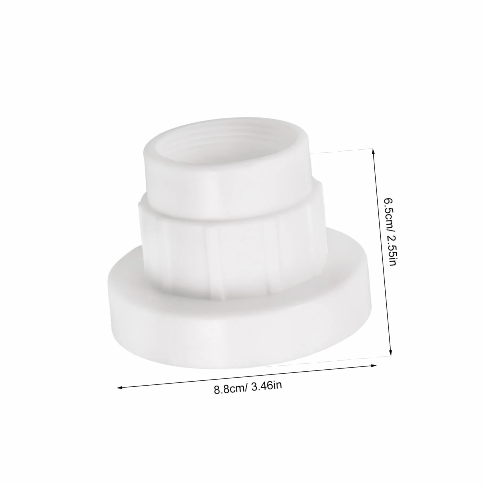 Toyvian Adaptador de Fuente para Piscina, Doble Rosca Triple Capa Conector de Cascada Compatible con Accesorios De Fuentes Soporte de Salida de Agua para Enfriador de Piscina Jardín y Exterior