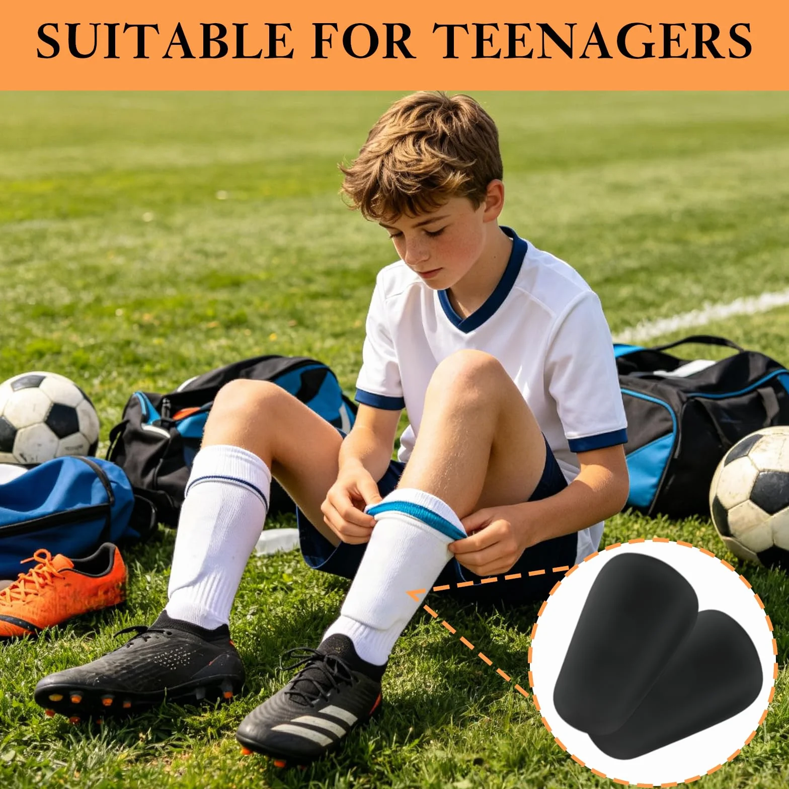 Espinilleras Mini Fútbol Niños 8 x 5 cm Protección EVA