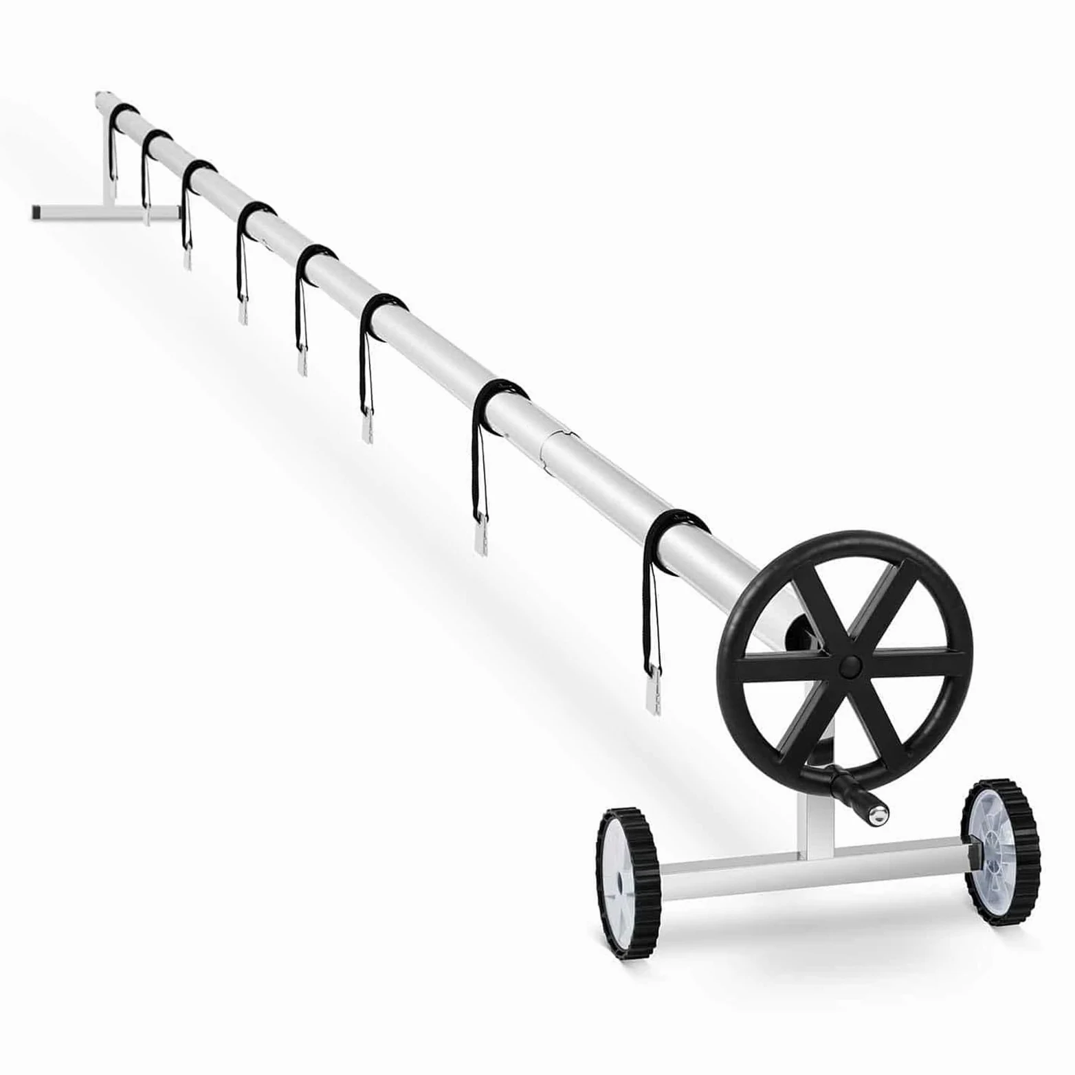 Conjunto De Enrollador De Cubierta Solar De Aluminio para Piscinas Elevadas Enrollador De Manta para Piscinas Enterradas De Varias Formas