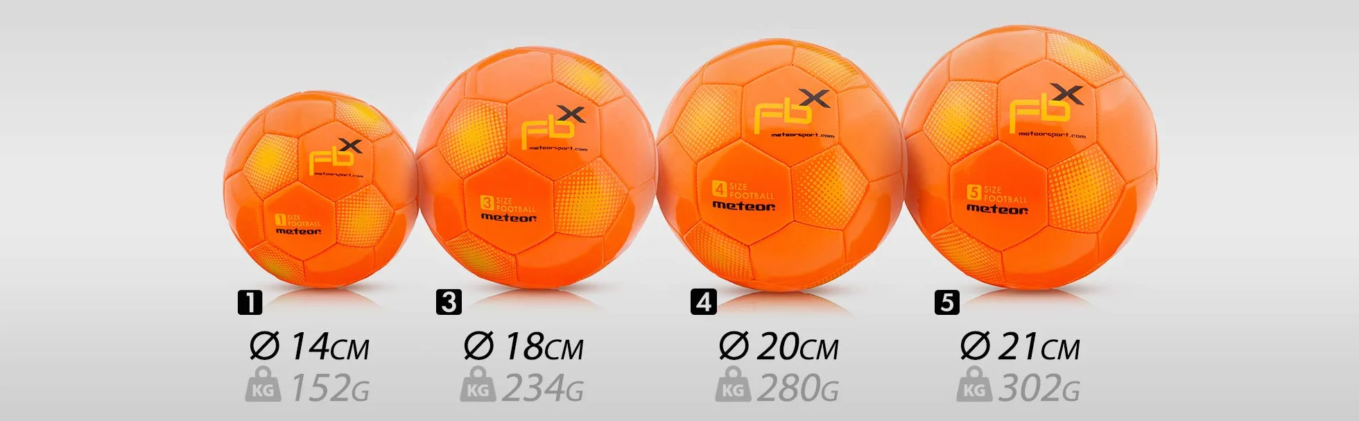 Meteor Balón de Fútbol Tamaño 5 4 3 1 para Entrenamiento al Aire Libre