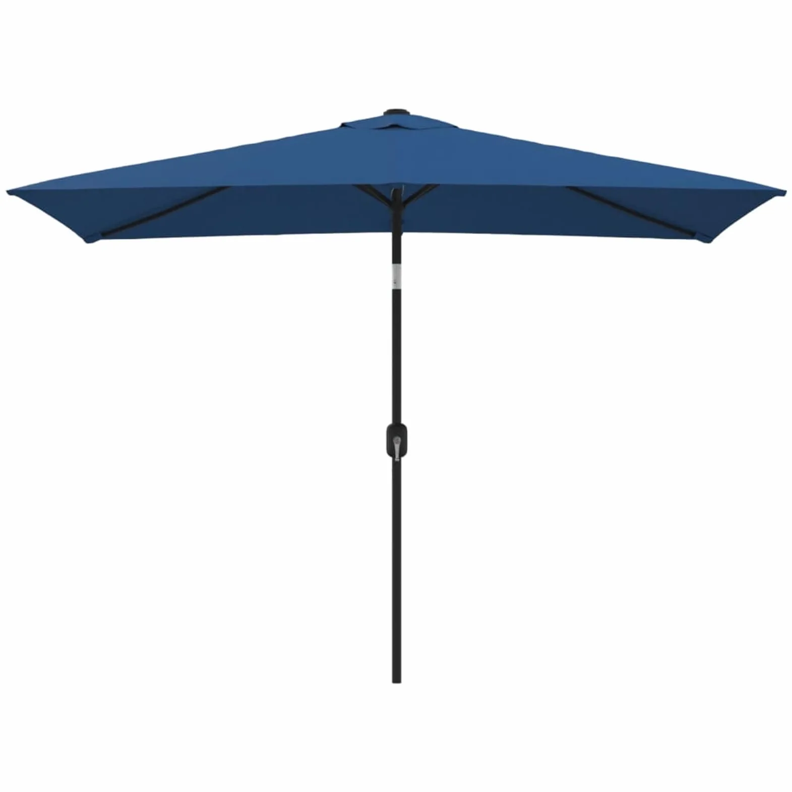Homgoday Sombrilla de exterior con poste de metal, 300 x 200 cm, azul, para decoración, sombrilla de jardín, sombrillas de exterior, sombrilla de playa, sombrilla de terraza antiviento