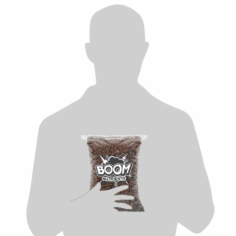 Arcilla Expandida Boom Nutrients 6 L – Bolas de Arcilla para Drenaje, Aireación y Cultivo Hidropónico – Sustrato Inerte para Plantas, Macetas y Jardinería