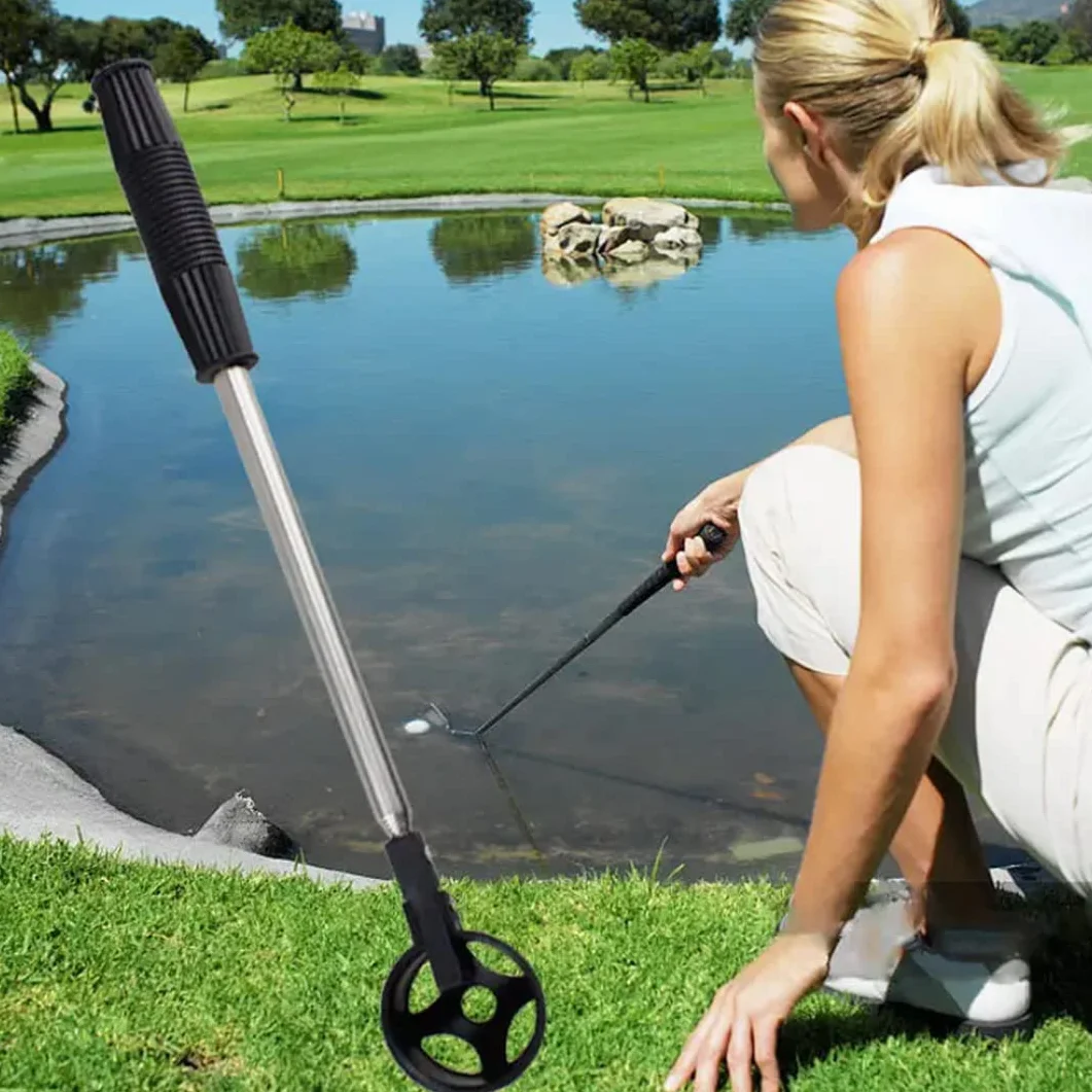 Golf Ball Retriever de Acero Inoxidable Telescópico Recogedor