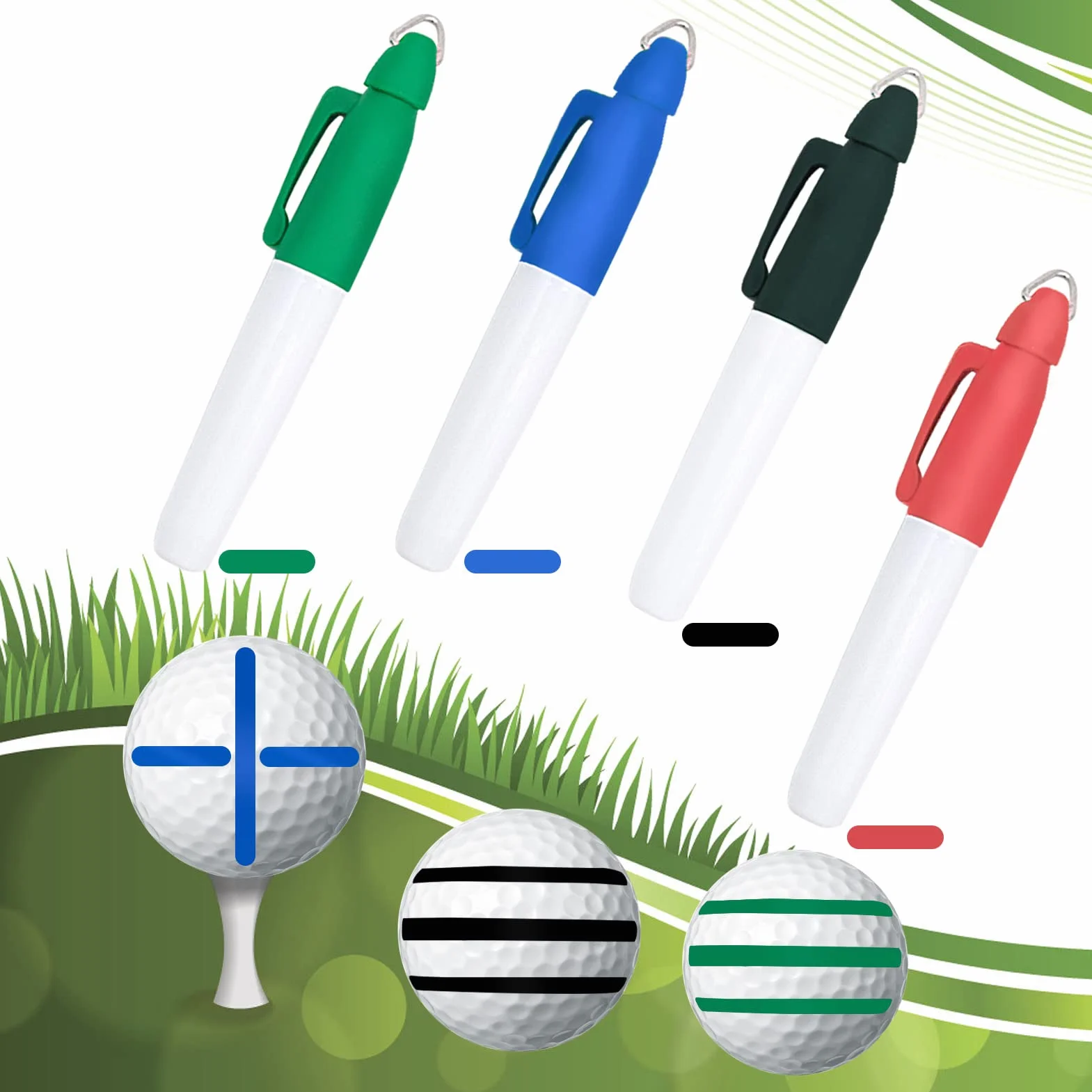 Kit de herramientas de marcador de pelota de golf de 8 piezas