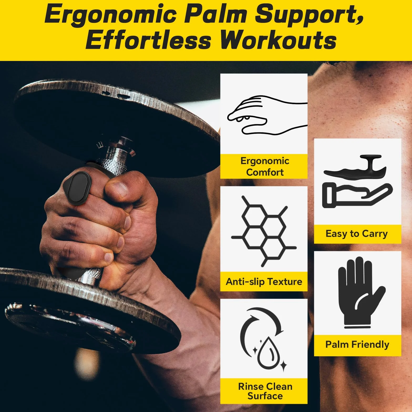 HUAFA Empuñaduras de Entrenamiento Antideslizantes, Almohadillas para Levantamiento de Pesas, Guantes Ergonómicos (Rosa)