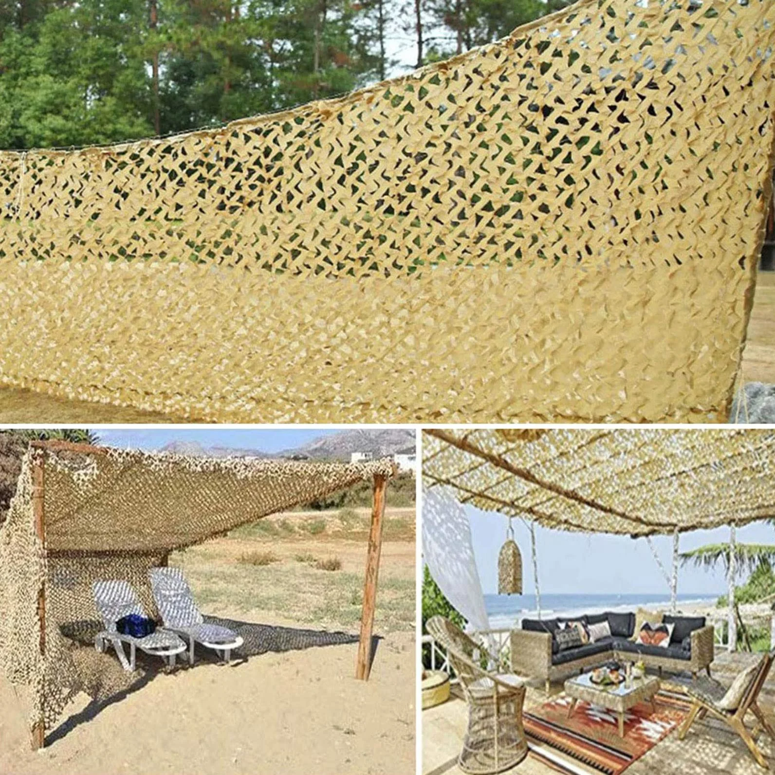 Earnmore Red de Camuflaje Militar 6x4m Toldos Terraza Sombra Exterior