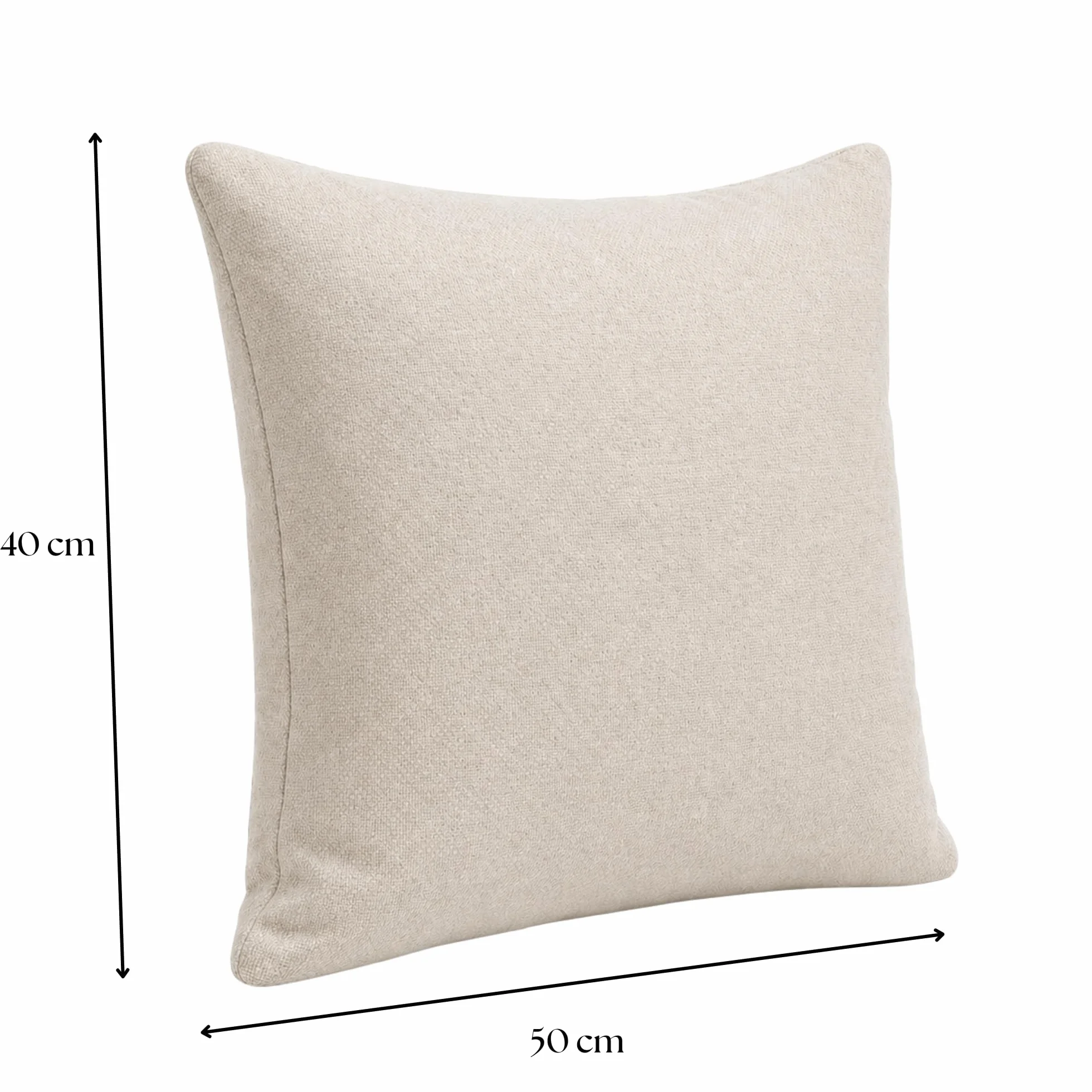 chilly pilley® Cojines para Muebles De Ratán, Cojines De Jardín, Respaldos, Muchos Tamaños Y Muchos Colores 50x40, Crema