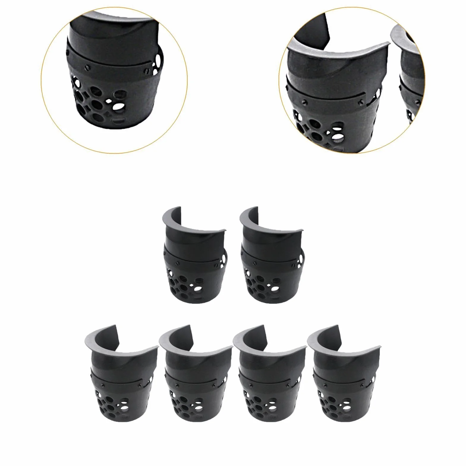 LOVIVER 6 Bolsillos de Billar para Mesa de Billar, Bolsillos de Red, Color Negro