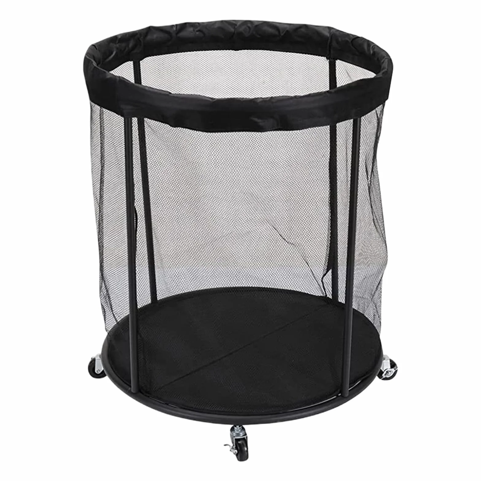 Organizador de Pelotas Caja Contenedor Portátil Red de Almacenamiento para Garaje Exterior Jardín Deportes