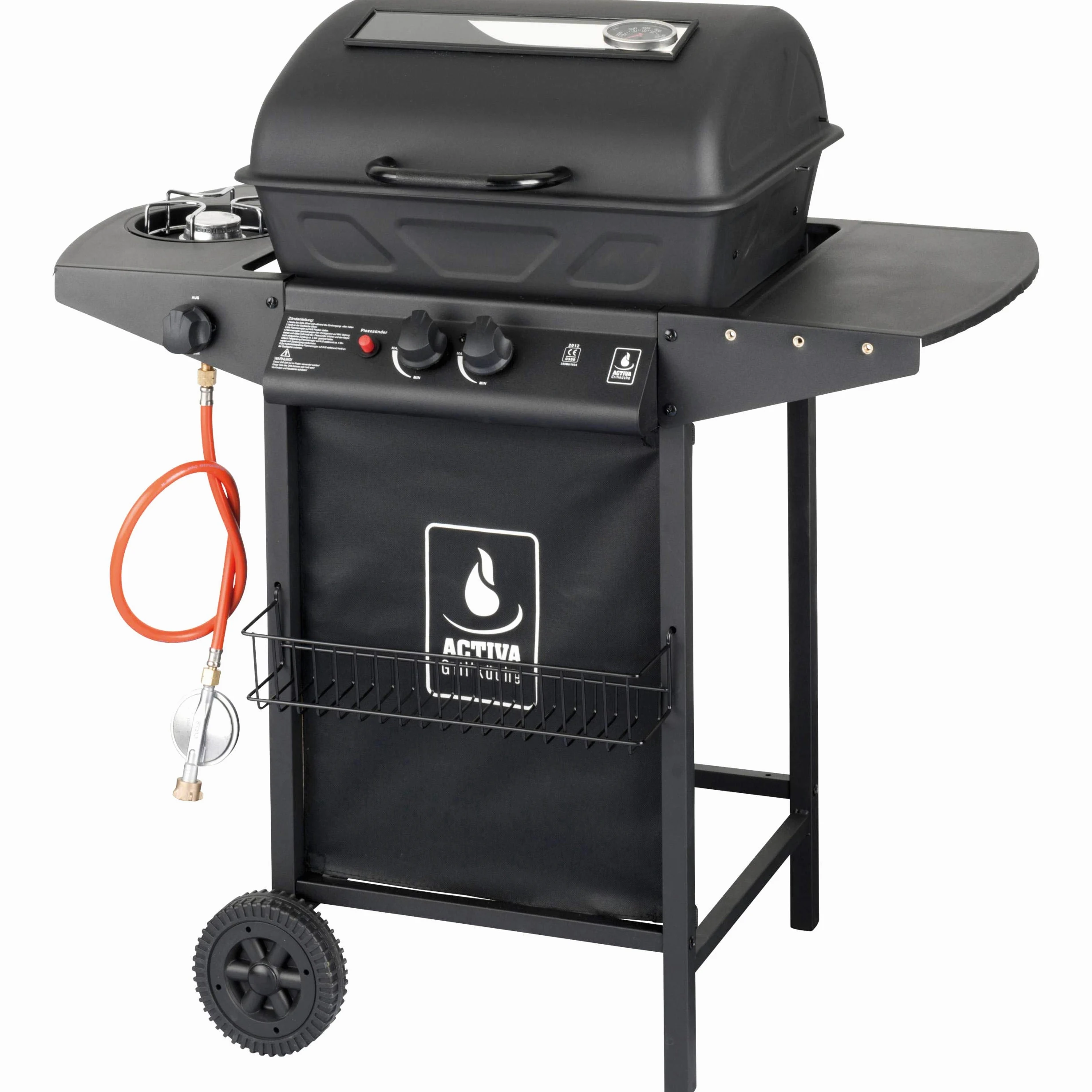 ACTIVA - Halifax, Barbacoa de gas con piedra volcánica
