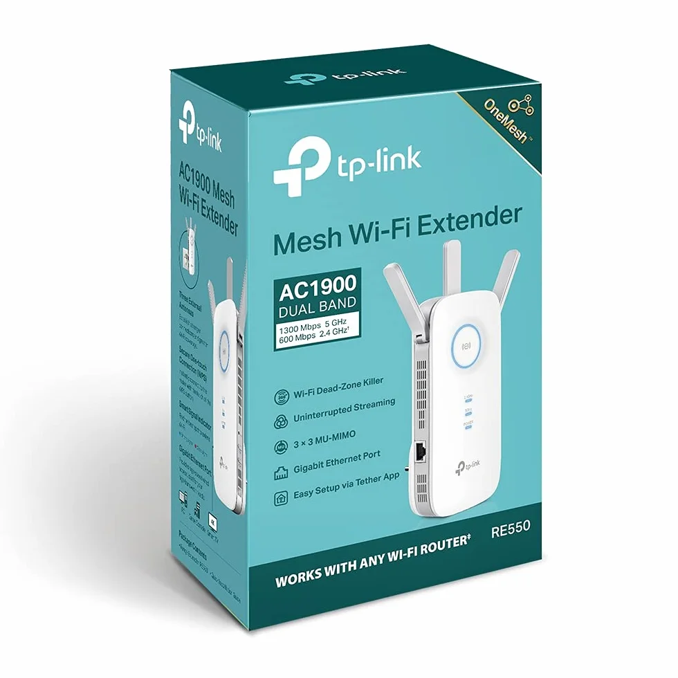 TP-Link RE550 ampliador de red 1000 Mbit/s blanco