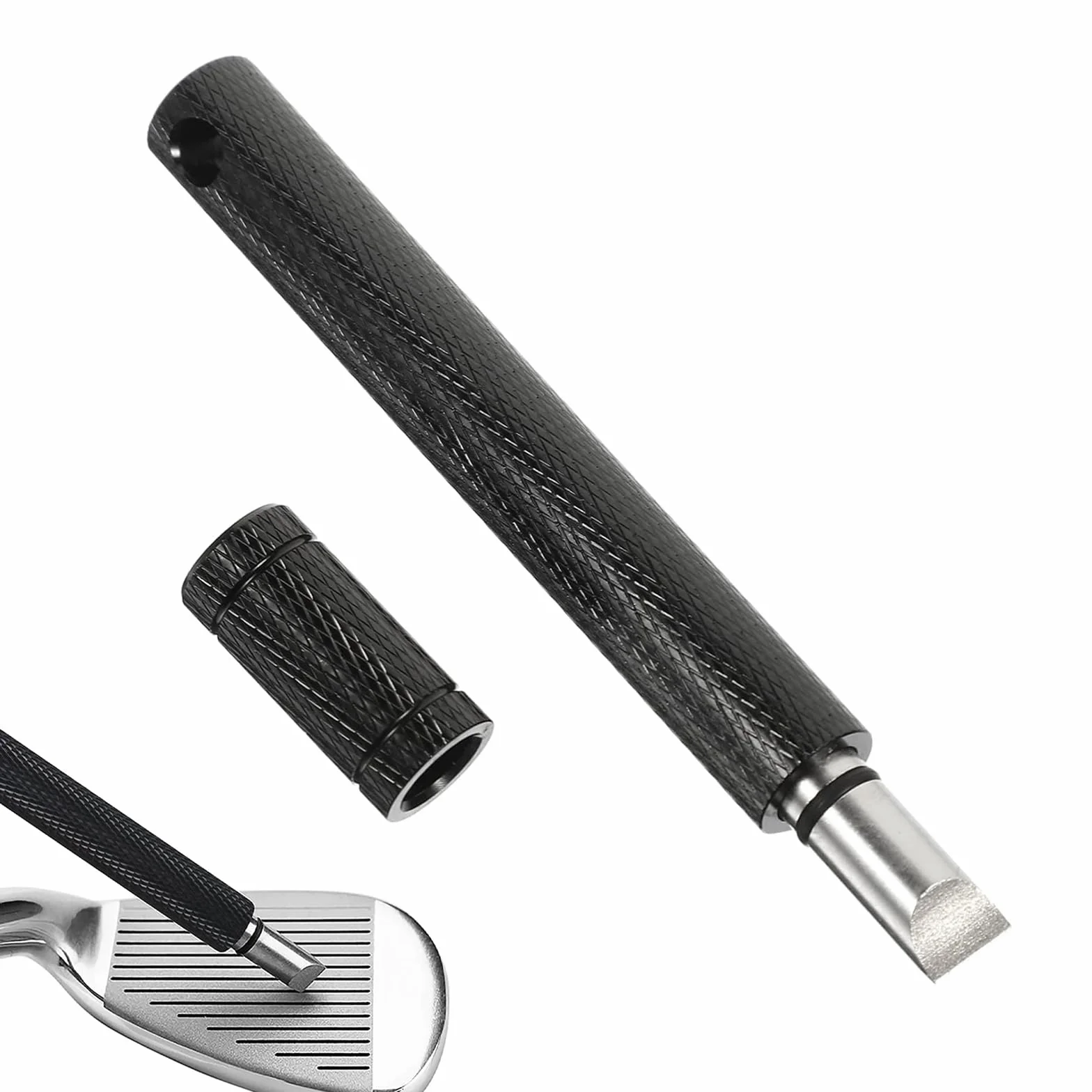 Helweet Afilador de Ranura para Palos de Golf Herramienta Limpiar Accesorio