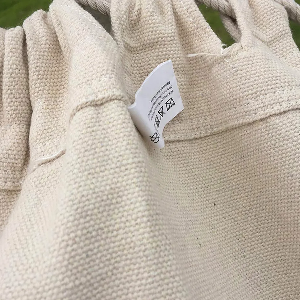 Hamaca de algodón tejida a mano para balcón, silla colgante de cuerda, columpio de porche con flecos de ganchillo para patio trasero, patio, jardín, exterior e interior, estilo bohemio, blanco natural