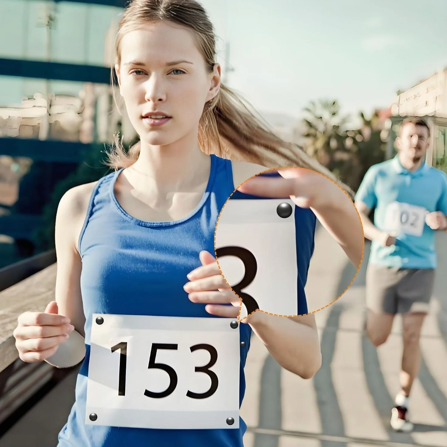 Soportes magnéticos para número de inicio, imanes fuertes para maratón y media maratón
