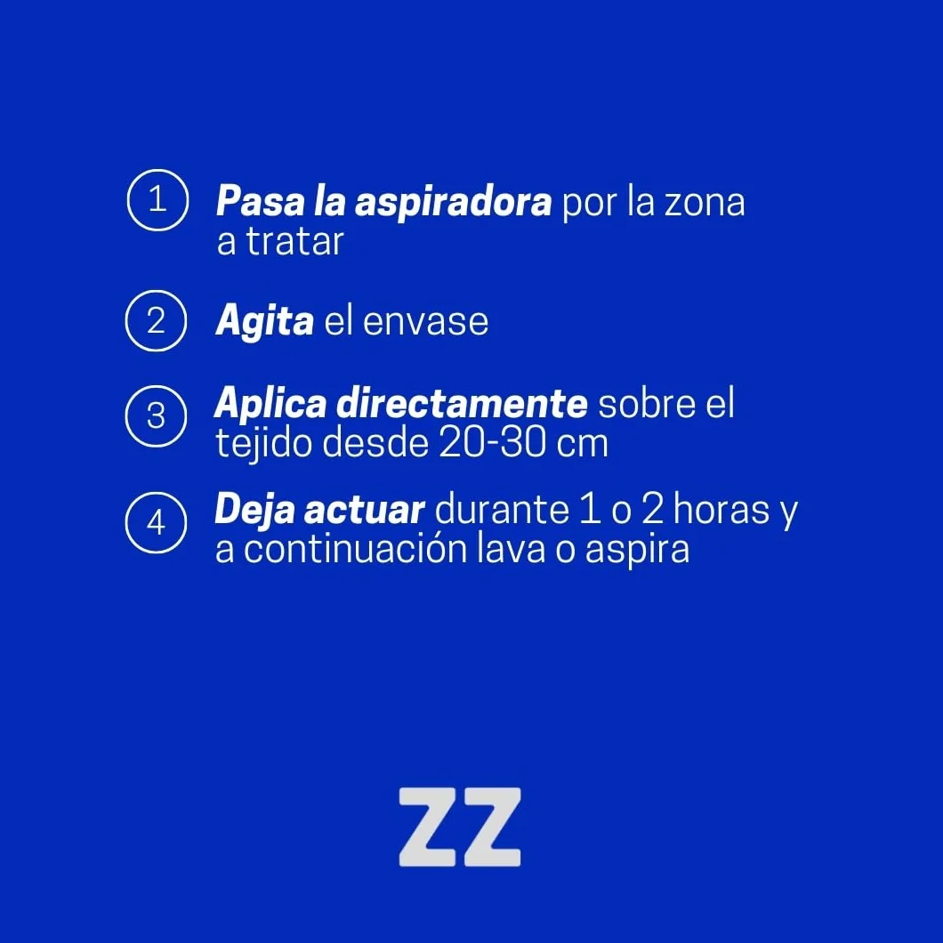 Zelnova Zeltia Aerosol Antiácaros | Spray con Eficacia Inmediata para Colchones y Tejidos | Protección Completa Contra Ácaros y Chinches | 200 ml