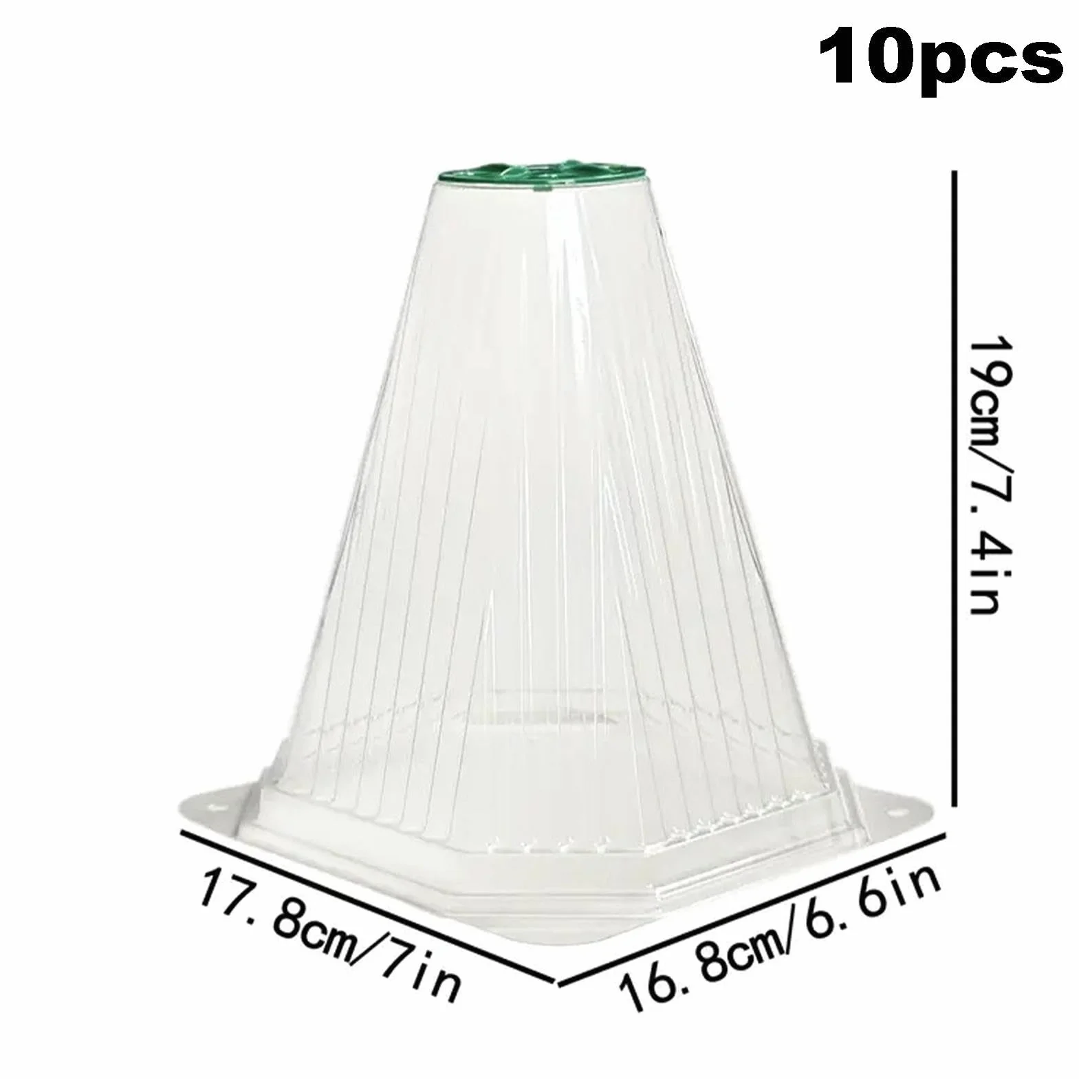 Garden Cloche Dome, Transparent Plant Cover, Small Greenhouse Dome, Outdoor Plant Cover, Antifreeze Plant Protector, Frost Protection Cover, Garden Slug Shield, 16.8x17.8x19cm/6.61x7.01x7.48 inches