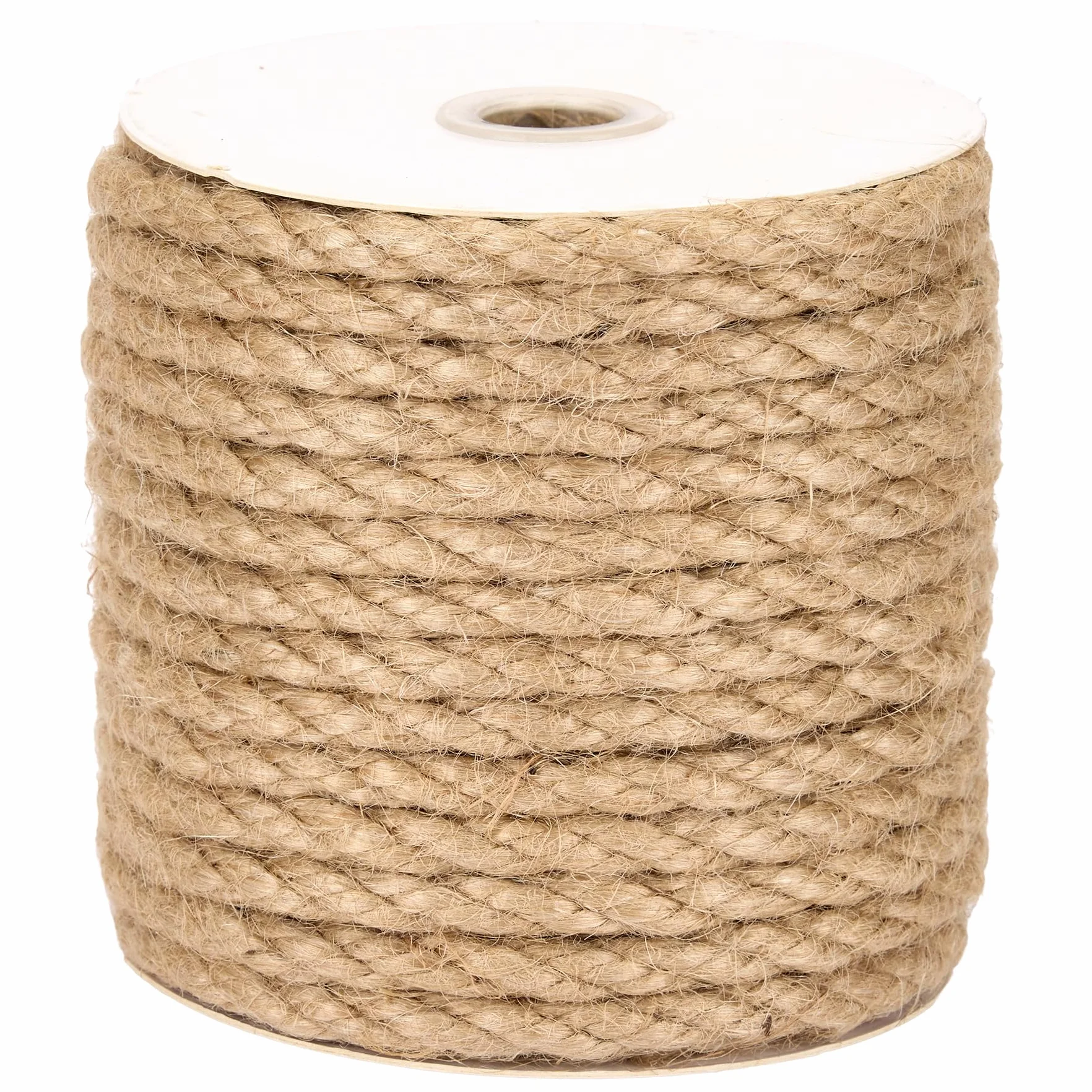 Cuerda de Yute Natural tosada 8 mm de Longitud 20 m, Cuerda para Manualidades, jardinería, decoración y artesanía