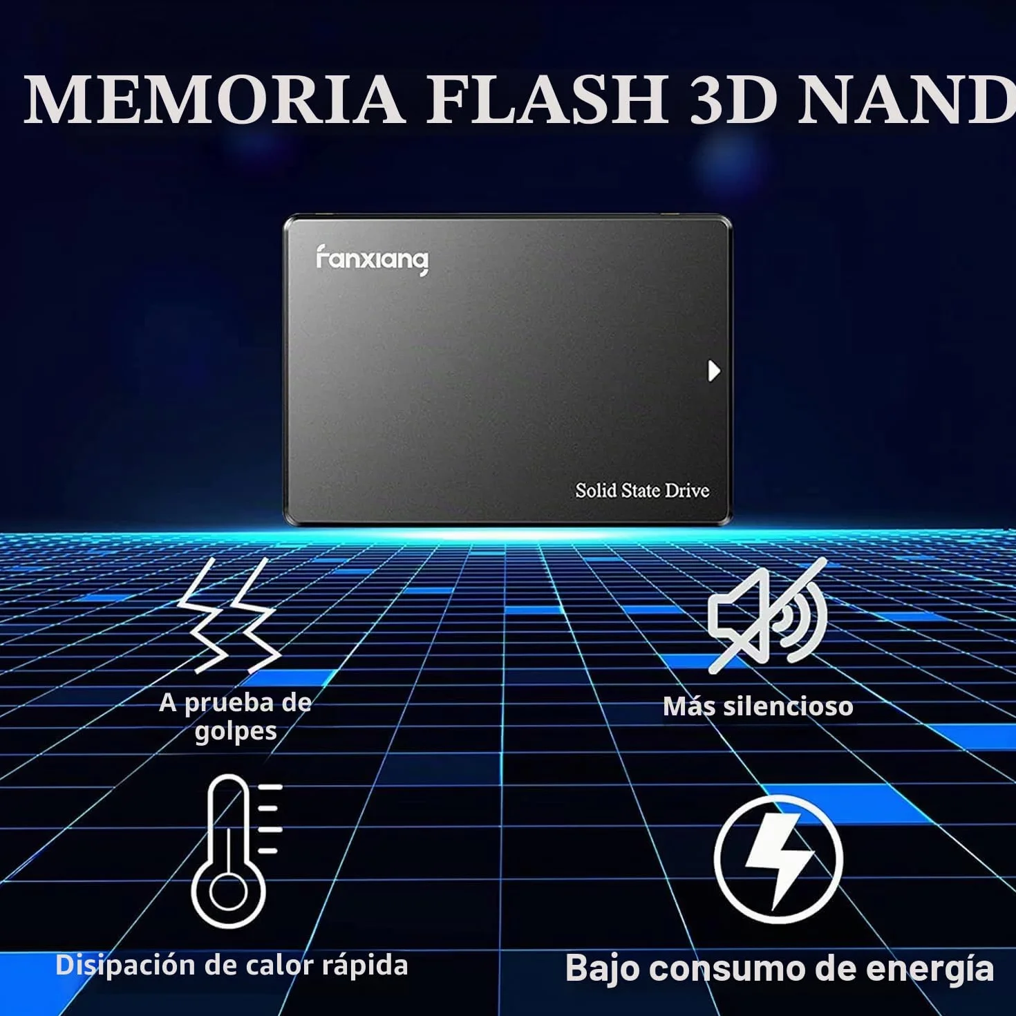 fanxiang S101 SATA SSD 256GB Unidad de Estado sólido Interna 2,5 Pulgadas 6 GB/s Negro