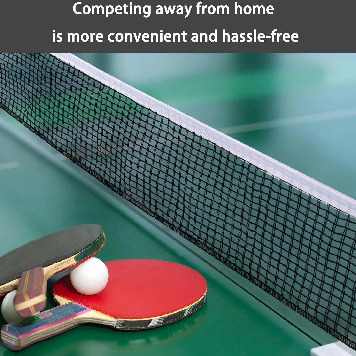 Tragbares Tischtennisnetz, Klappbares Tischtennisnetz für Außenbereich, 3 Stück