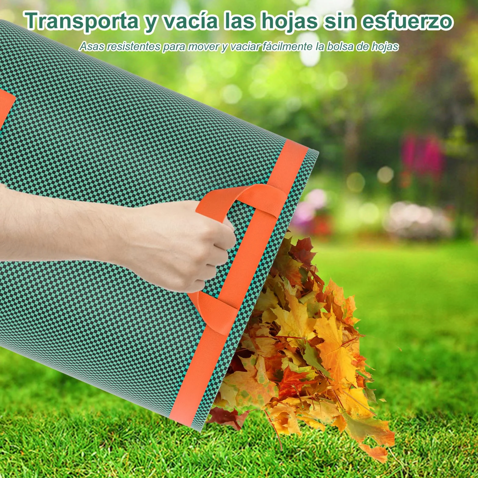 3x272L Jardineria de Sacos,Bolsas de Jardinería Bolsas de jardín reutilizables con Asas,Bolsa de Jardín Impermeables, Bolsas de Hojas Plegable