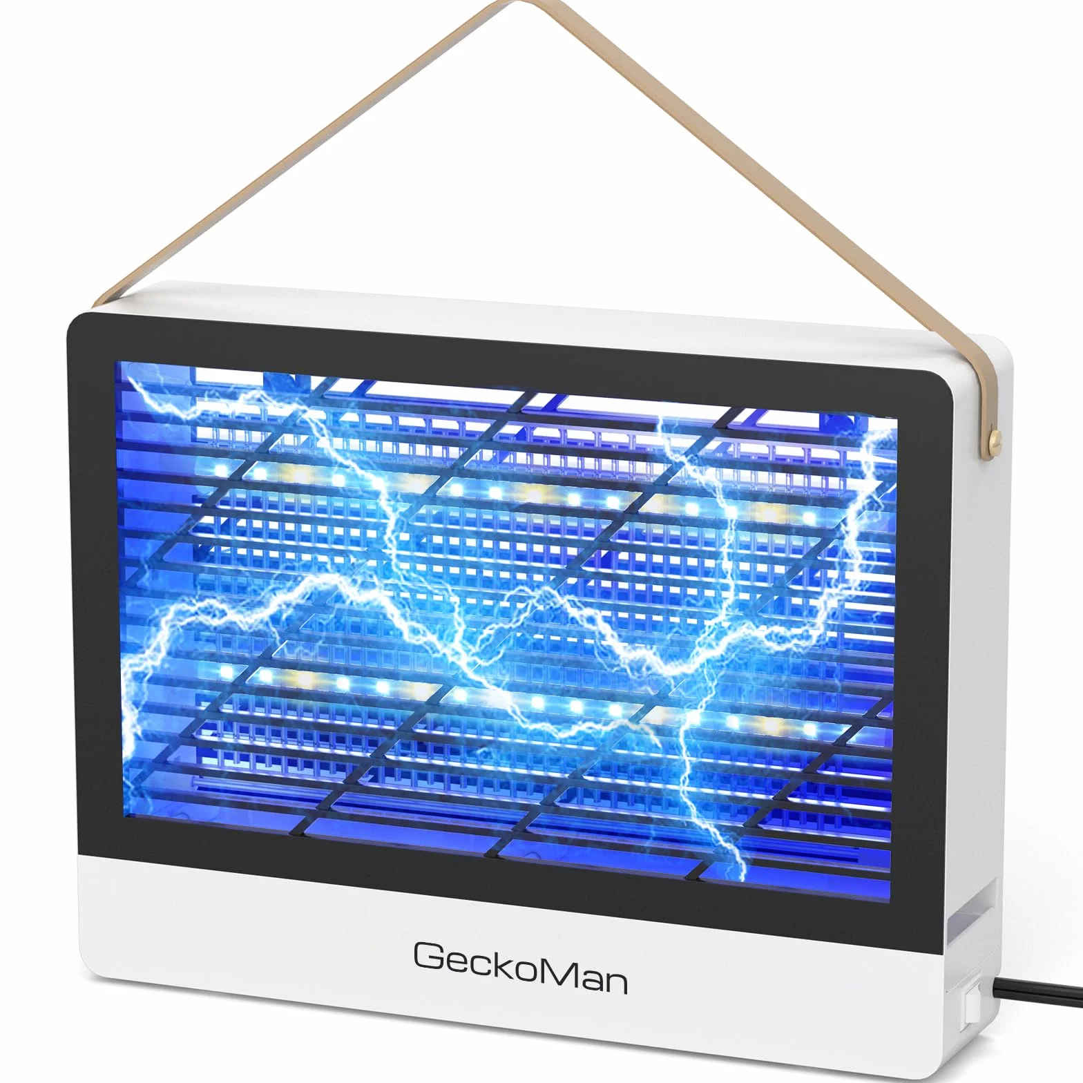 GeckoMan LED Lampara Antimosquitos Mata Mosquitos Moscas Matamoscas Electrico Anti Mosquitos Interior, Tubo Híbrido Ahorro Atracción Máxima • 10 Años Duración, Alto Voltaje Instantáneo